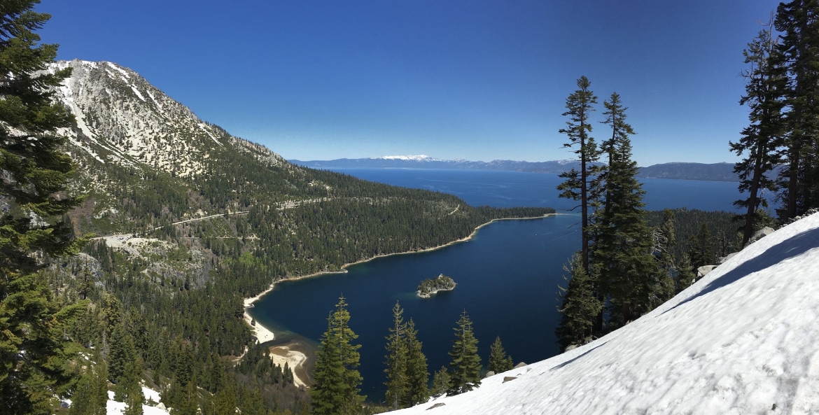 picture of emerald bay state park in winter