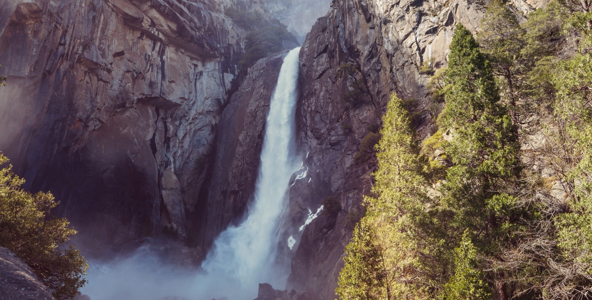 Yosemite Falls at Yosemite National Park, California, picture