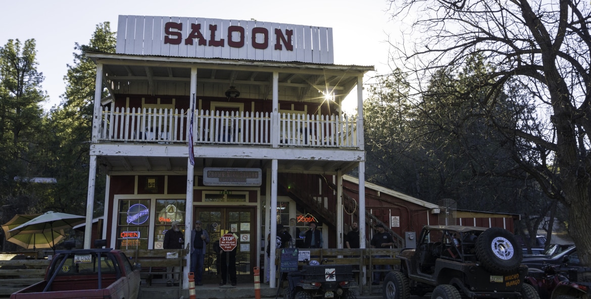 the exterior of the two-story Crown King Saloon in Crown King, Arizona, picture