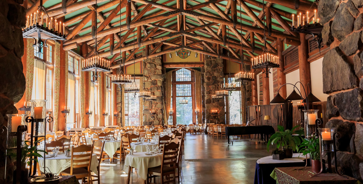 Majestic Yosemite Hotel historic dining room, image