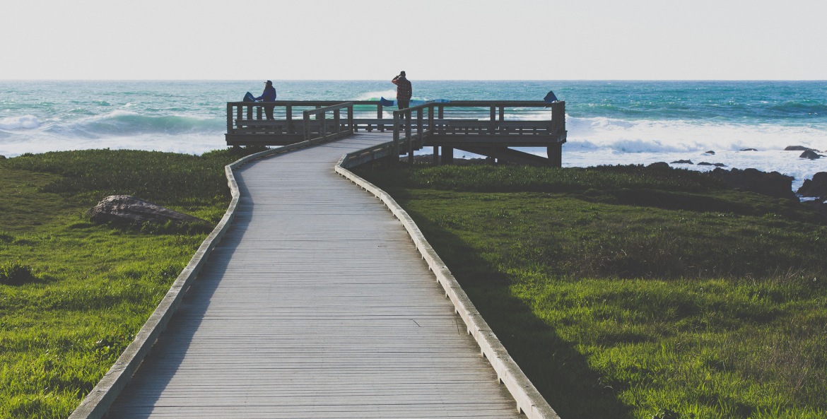 Whale watching overlook in MacKerricher State Park, image