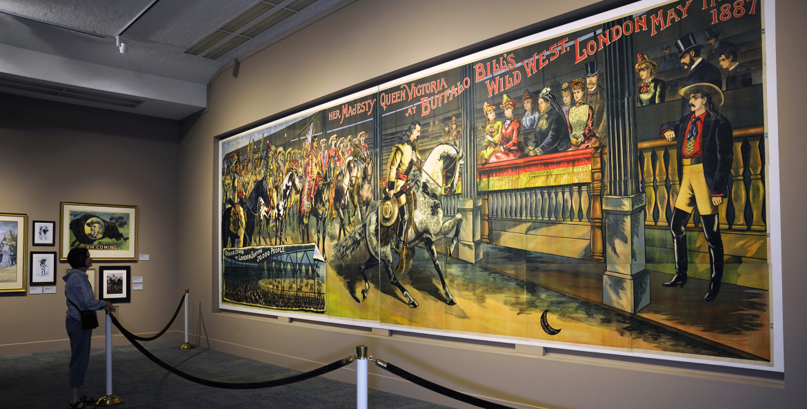 a lithograph poster at the Buffalo Bill Center of the West in Cody, Wyoming, picture
