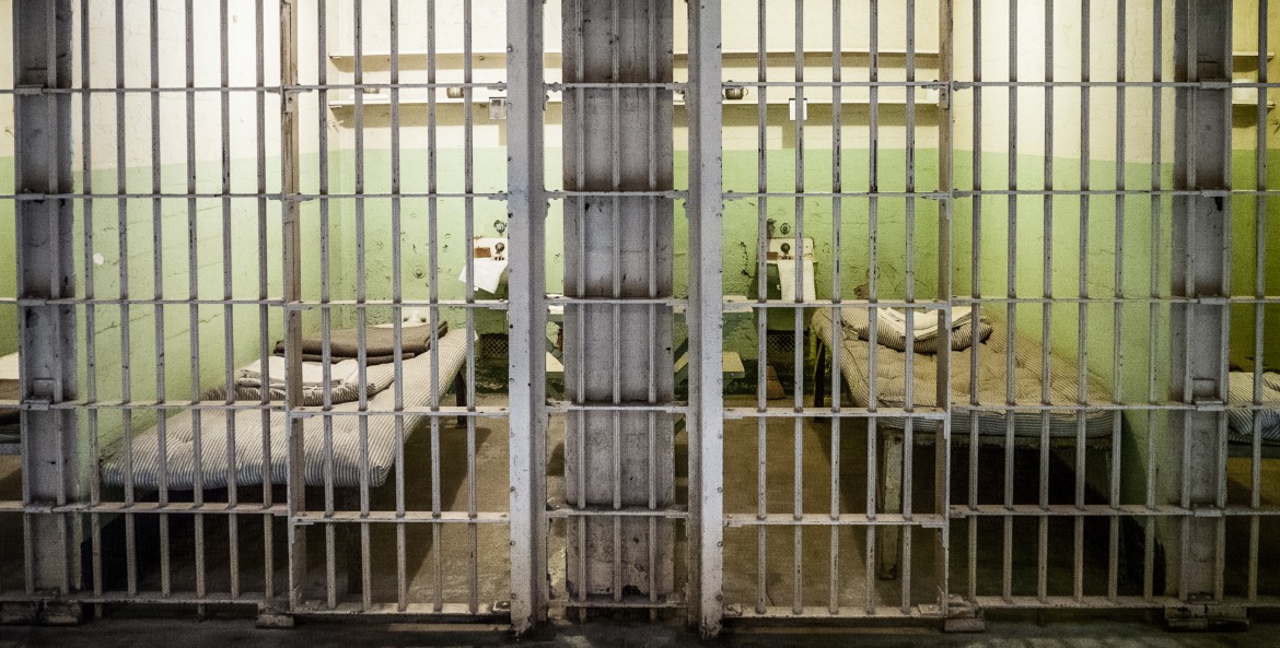 Alcatraz prison cells in San Francisco, California, picture