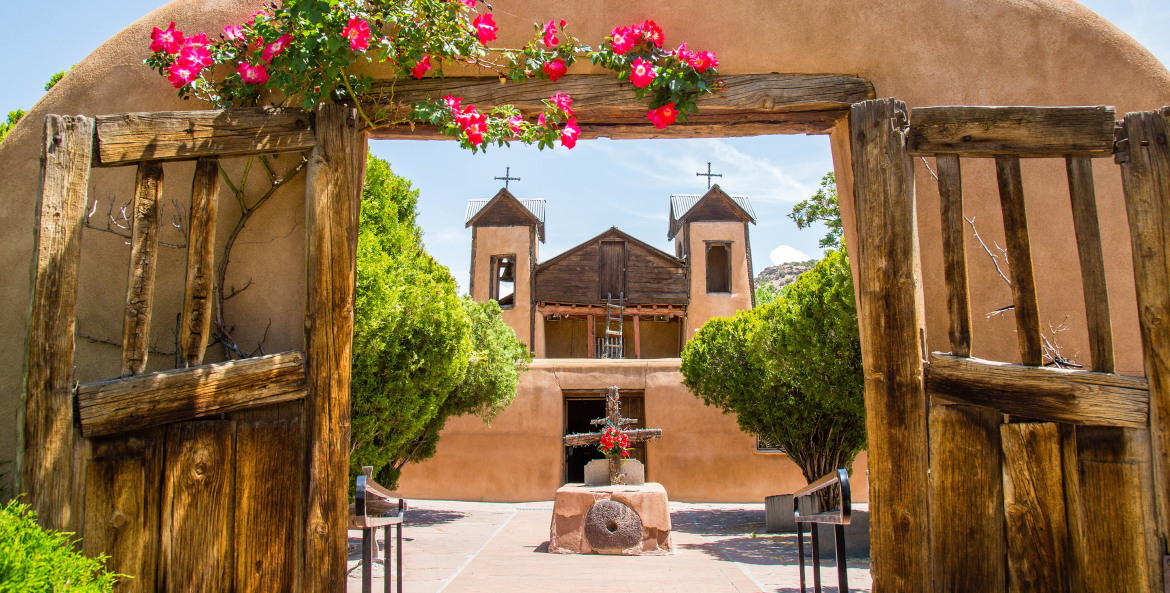 El Santuario de Chimayo along the High Road to Taos in northern New Mexico.