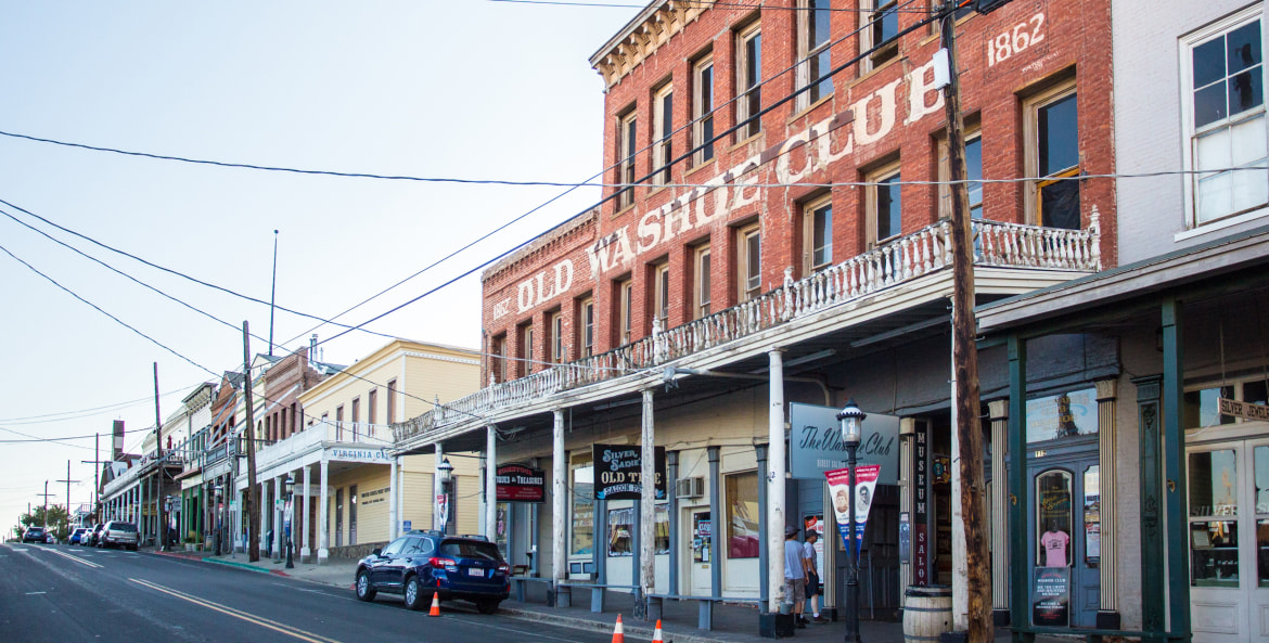 Old Washoe Club in Virginia City, Nevada, an old mining town, image