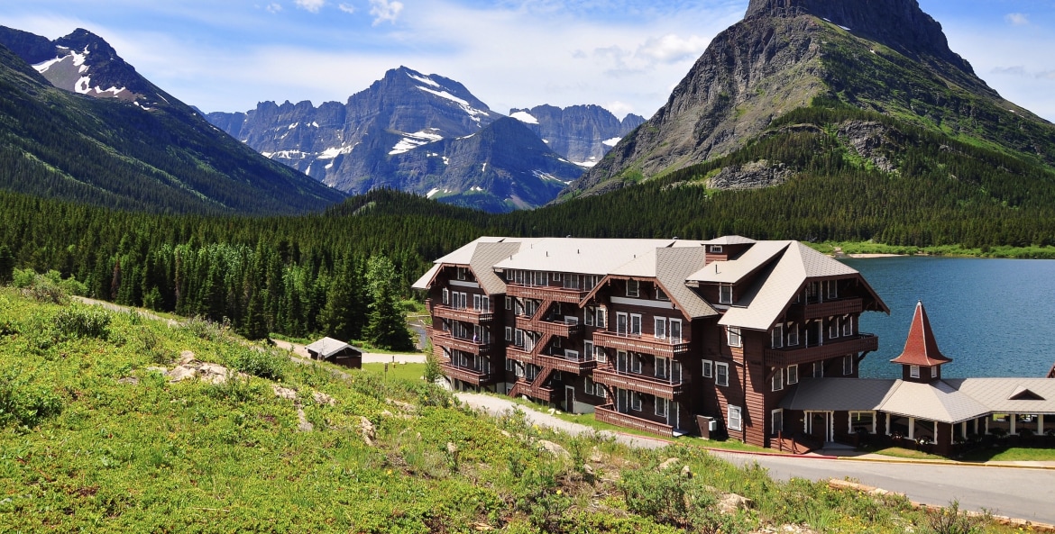 hotel at Glacier National Park, picture