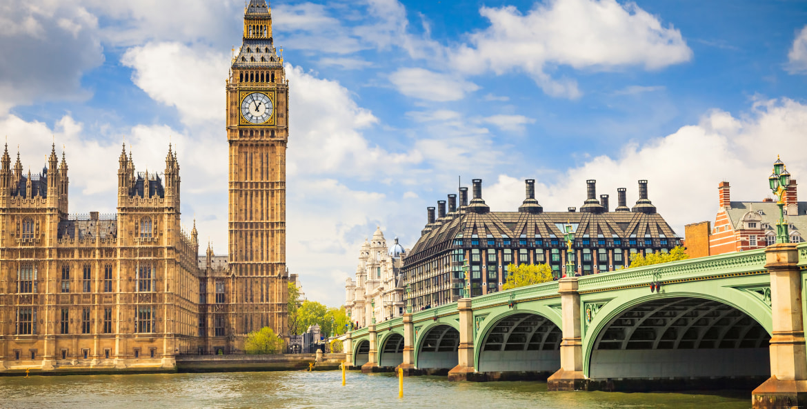 Big Ben and Houses of Parliament in London, image