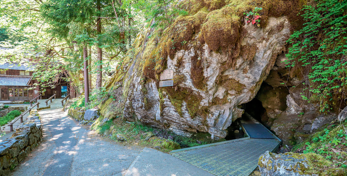 Entrance to the caves at Oregon Caves National Monument and Preserve.
