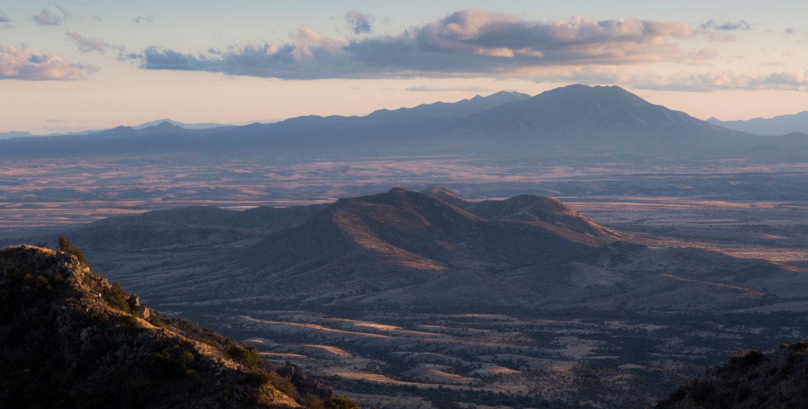 The Huachuca Mountains in Southern Arizona.
