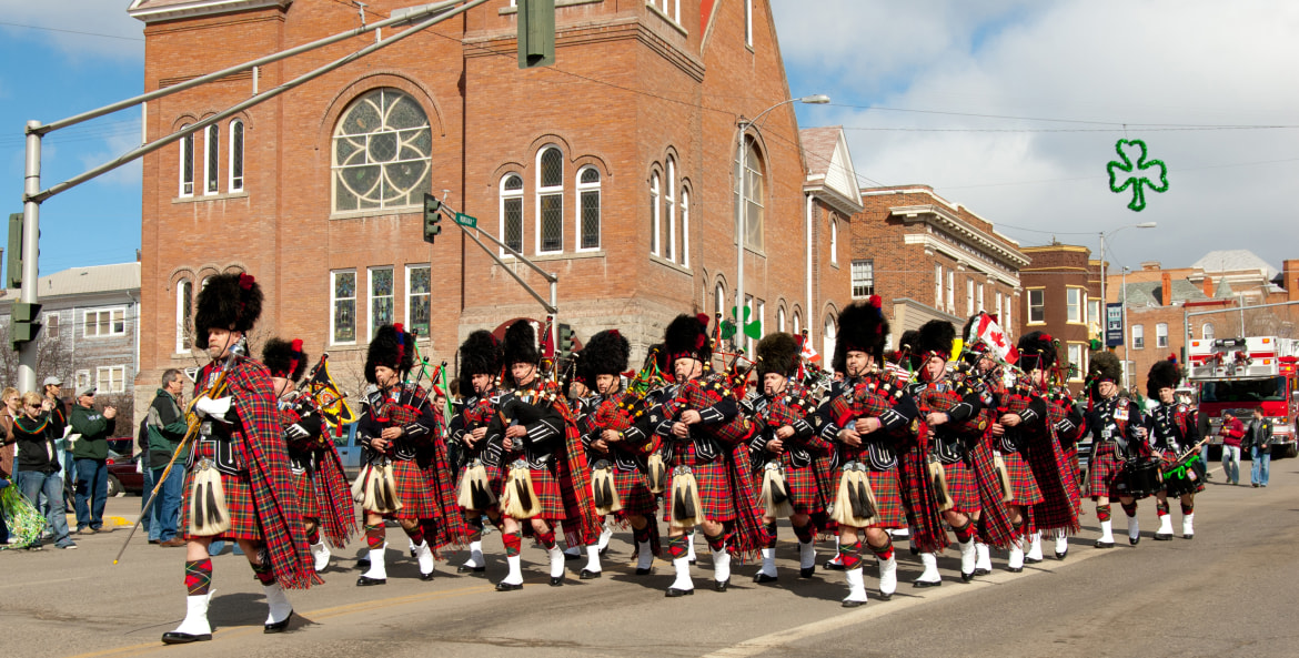 St. Patricks Day parade in Butte, MT