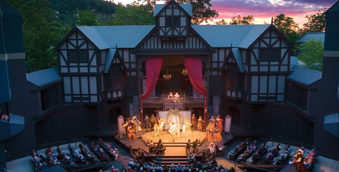 Ashland, Oregon Shakespeare Festival stage.