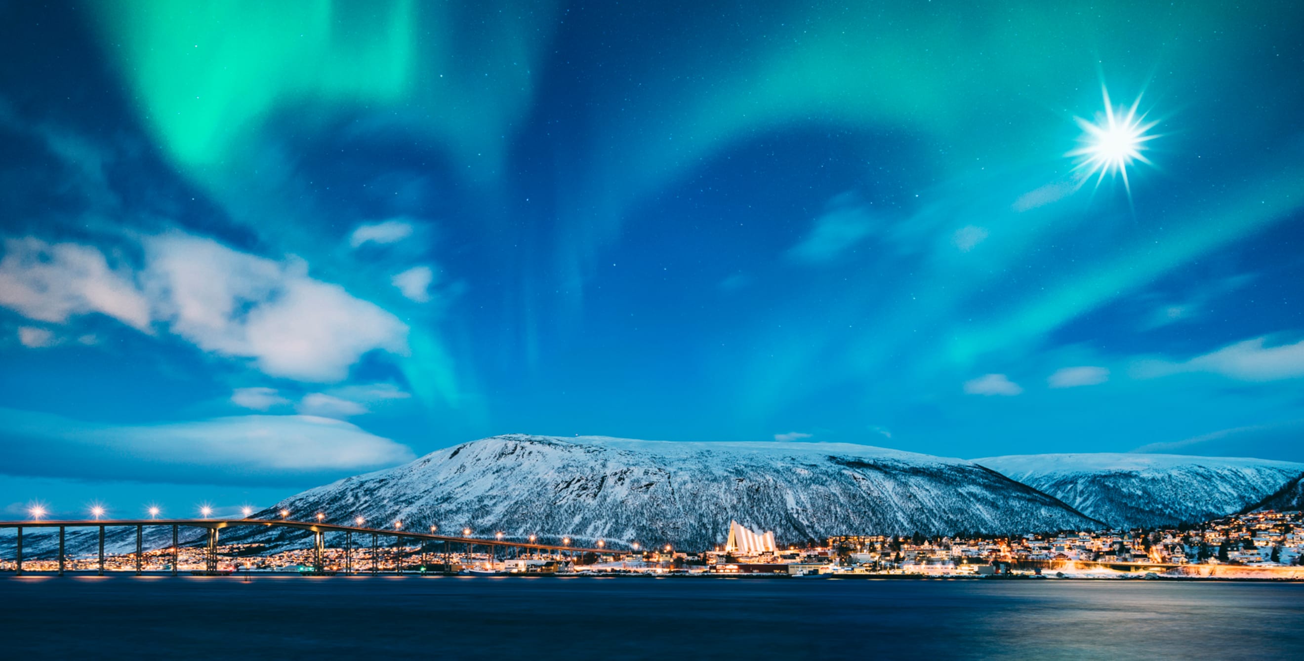 Northern lights in Tromsø, Norway