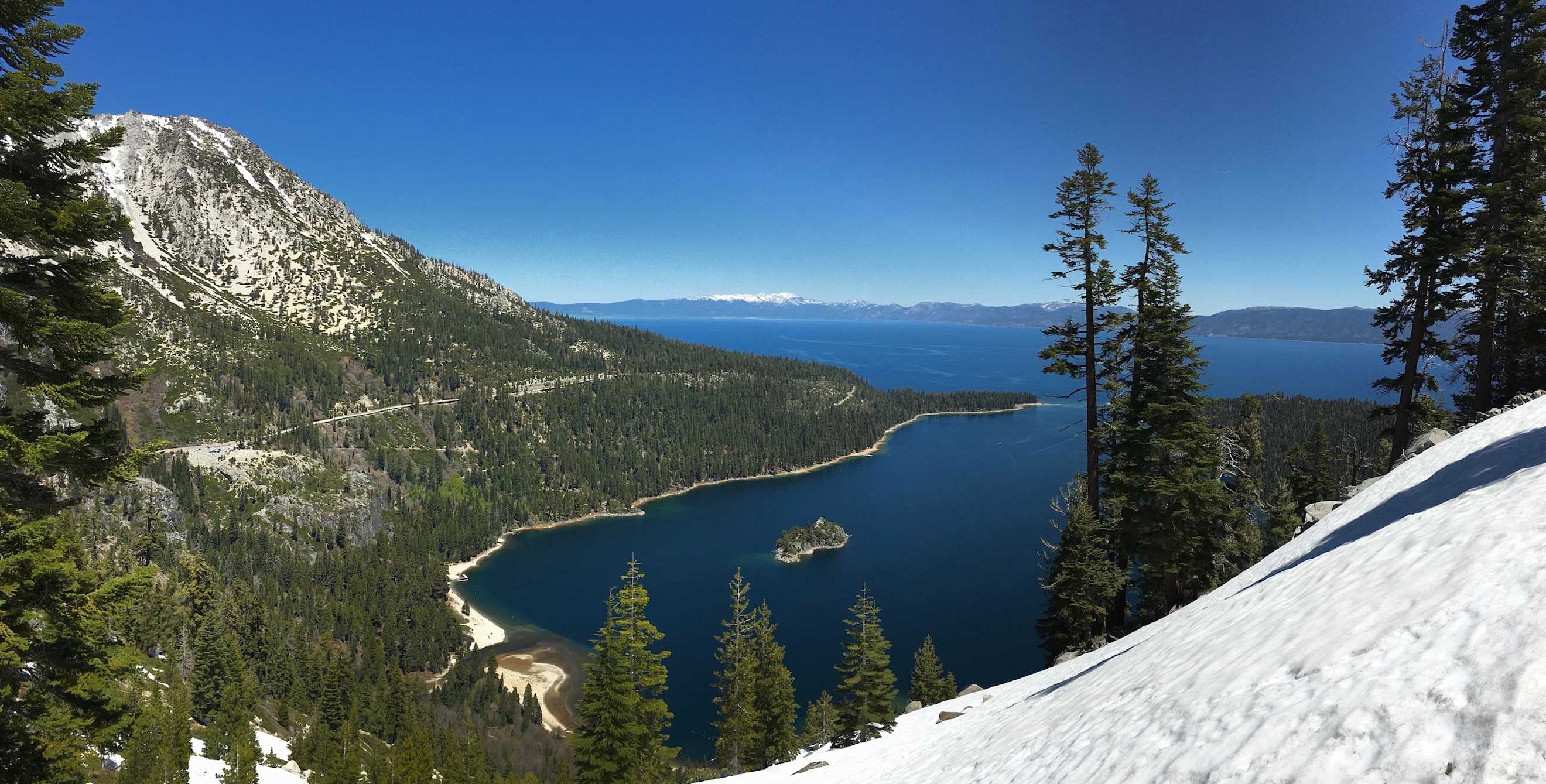 emerald bay state park in winter
