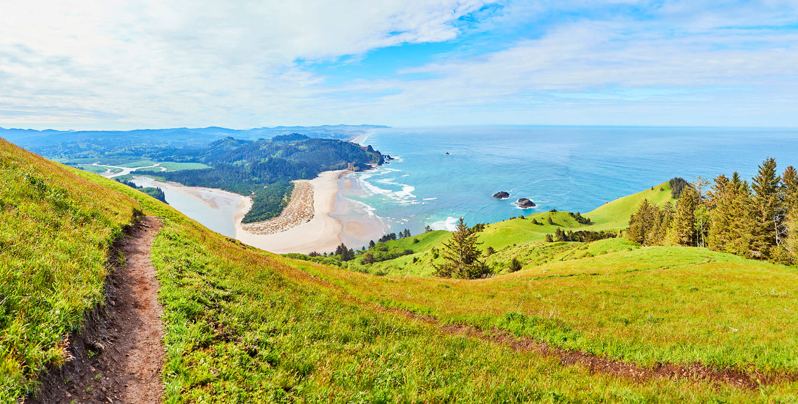 Cascade Head view to Pacific Ocean at Lincoln City, Oregon, picture