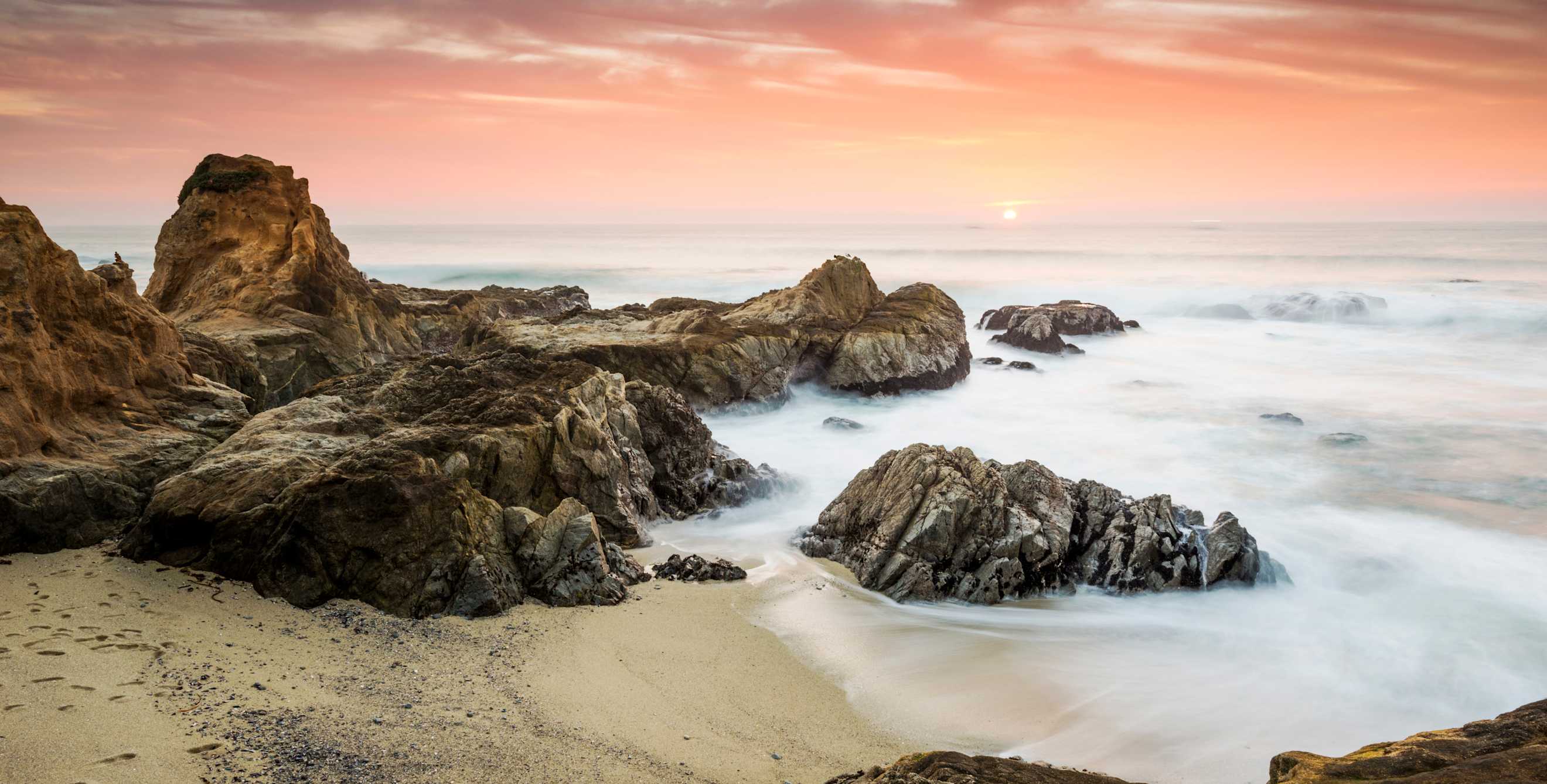 dusk settles over Bodega Head at Bodega Bay, California, picture