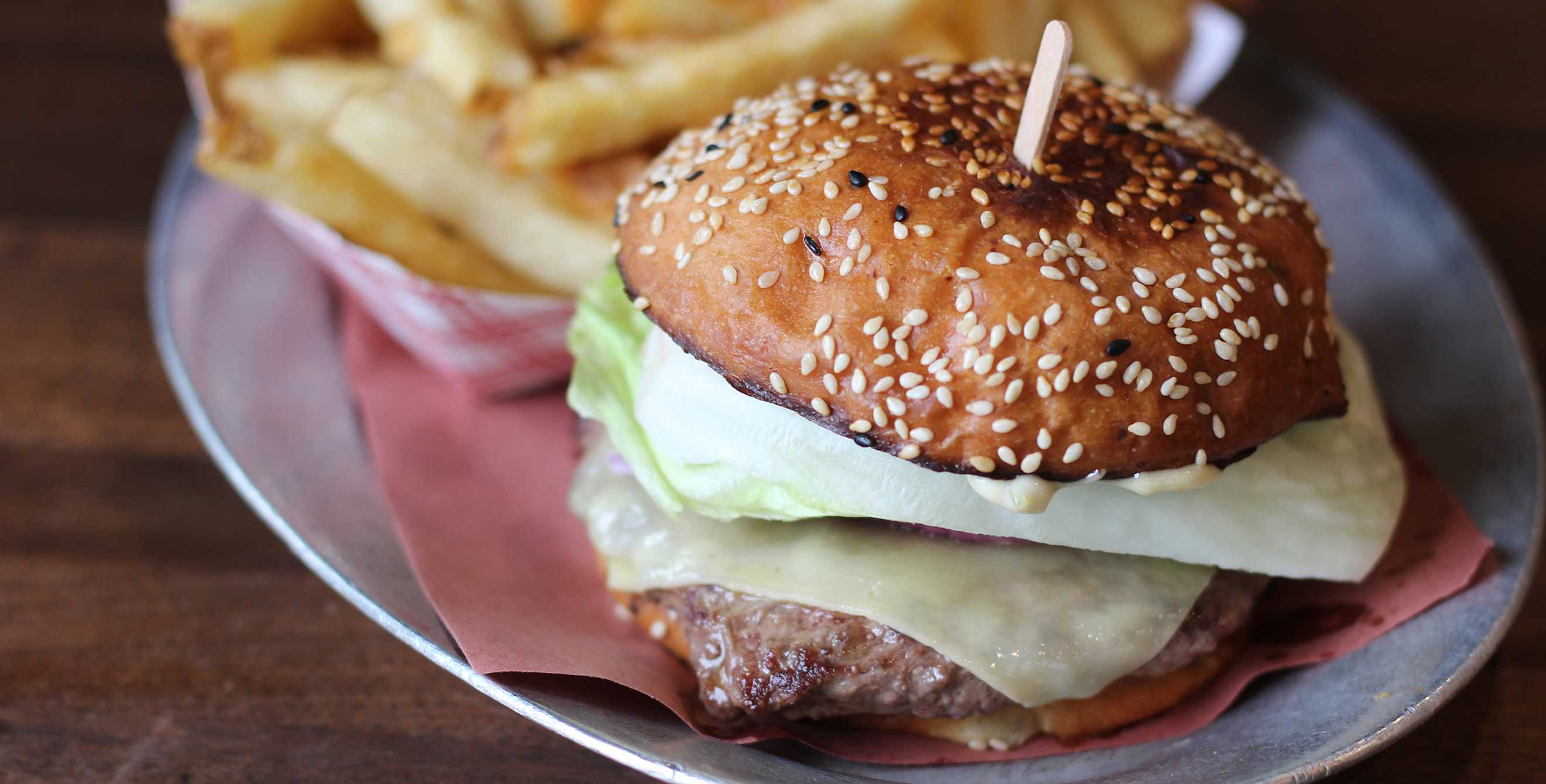 the Best Damn Grass Fed Cheeseburger at 4505 Burgers & BBQ in San Francisco, picture