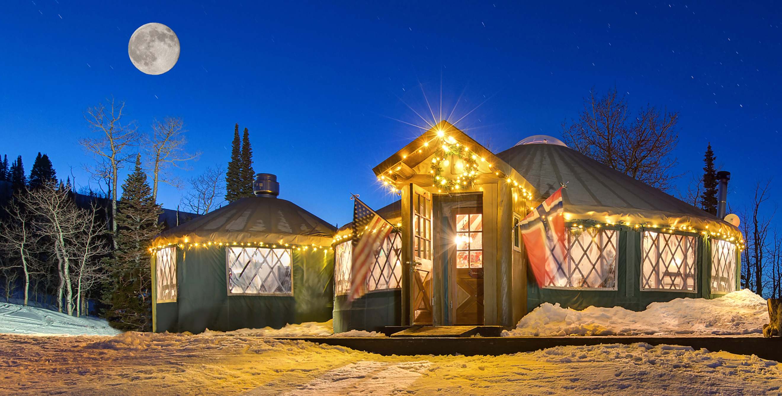 The Viking Yurt at Park City Mountain Resort in Utah.