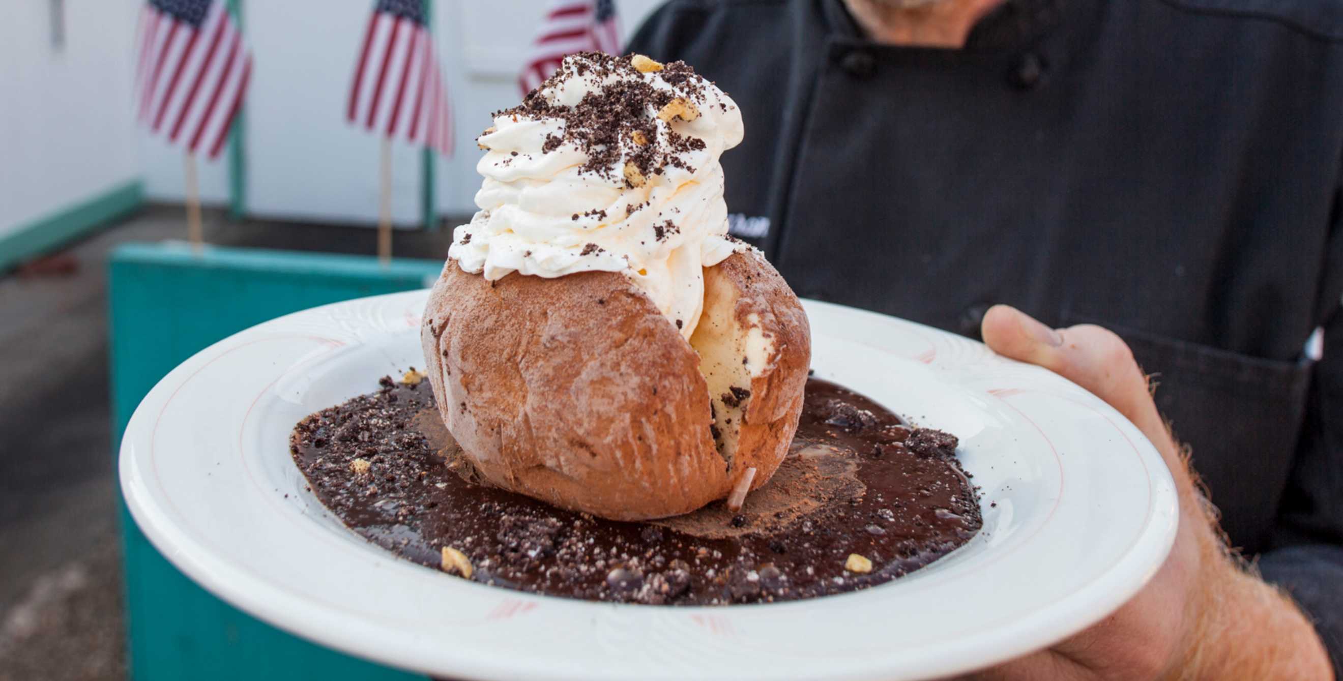 ice cream potato from Westside Drive-In in Boise, Idaho