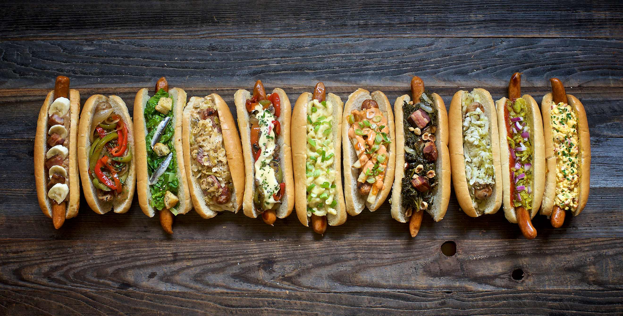 Olympia Provisions Wurst Sausage Bar selections arranged side-by-side in Portland, Oregon