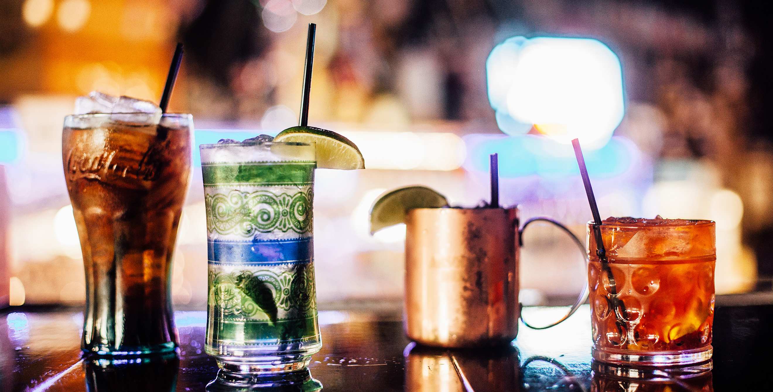 drinks at ReBar in Las Vegas Arts District