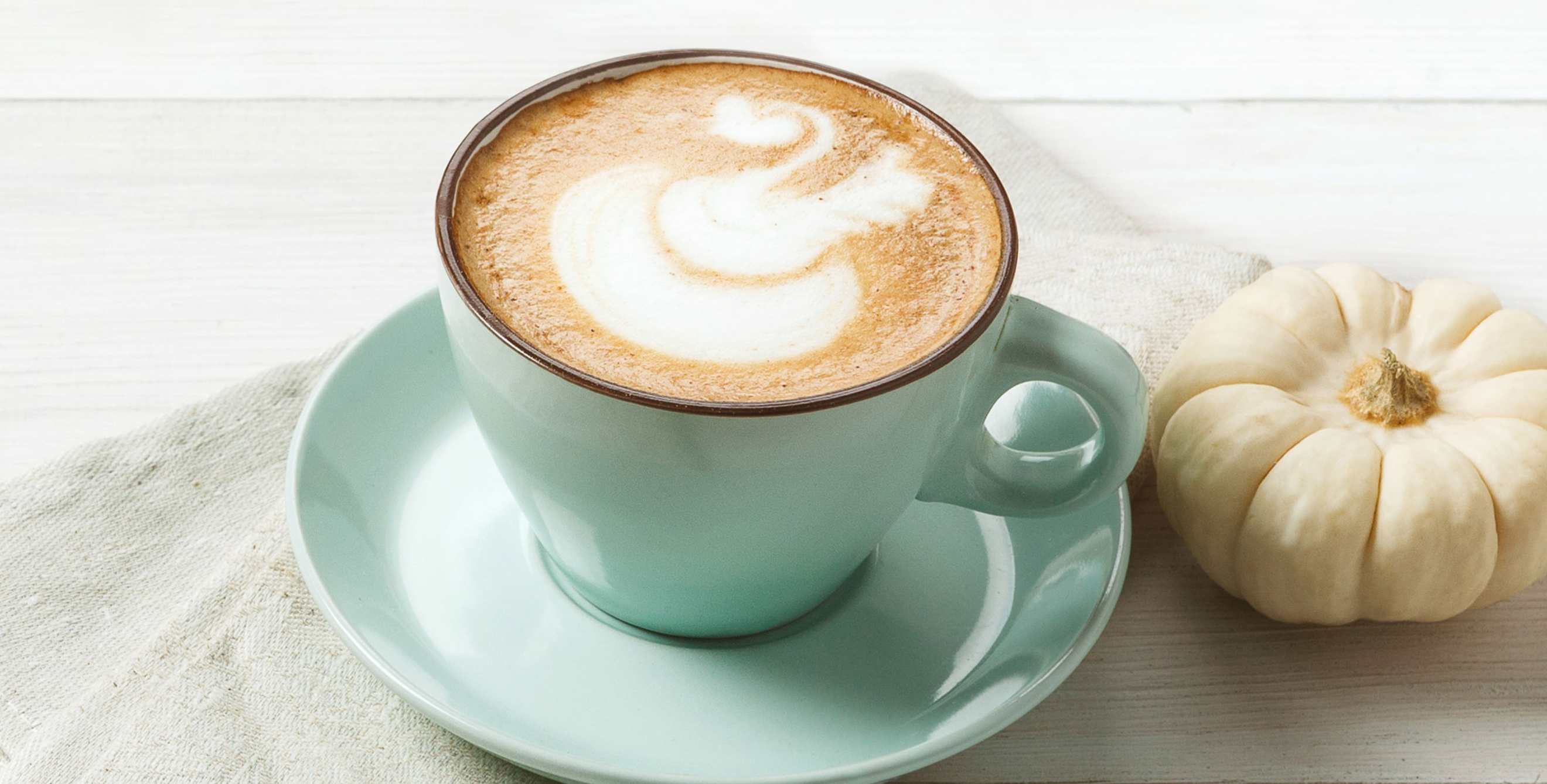 A homemade pumpkin spice latte.