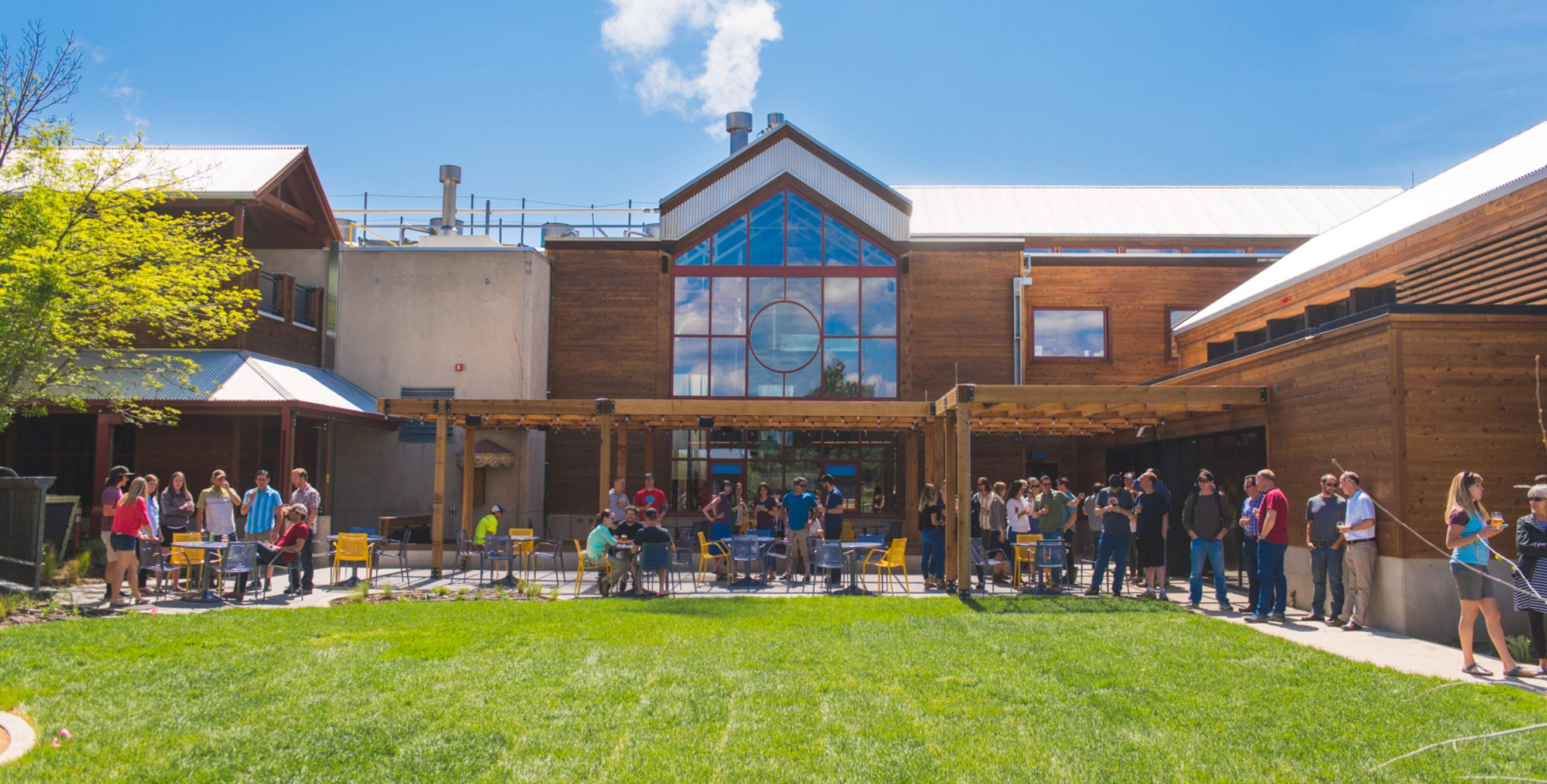New Belgium Brewing's Fort Collins tasting room and outdoor space