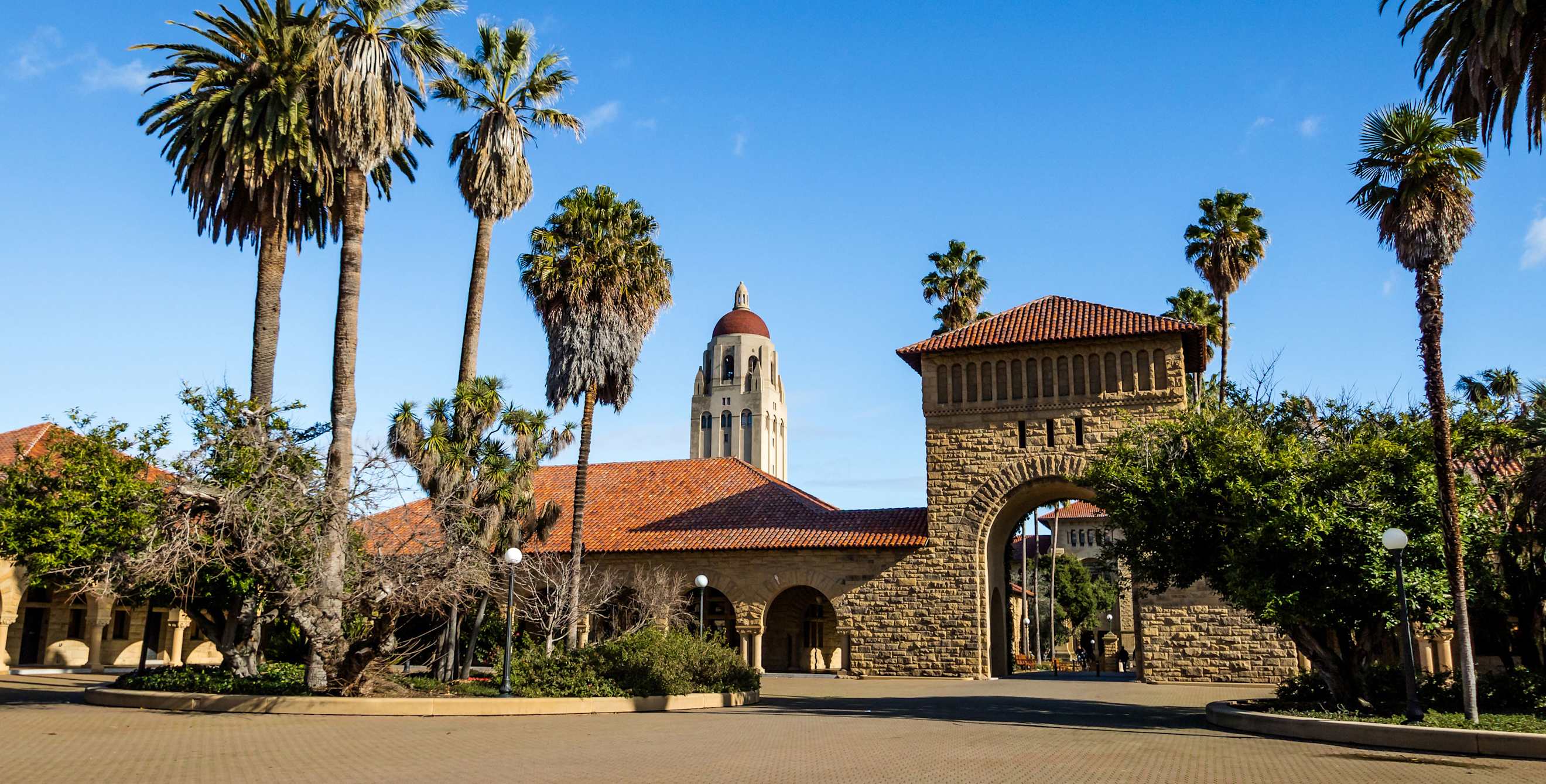arcade along Main Quad at Stanford University in Palo Alto, California, picture