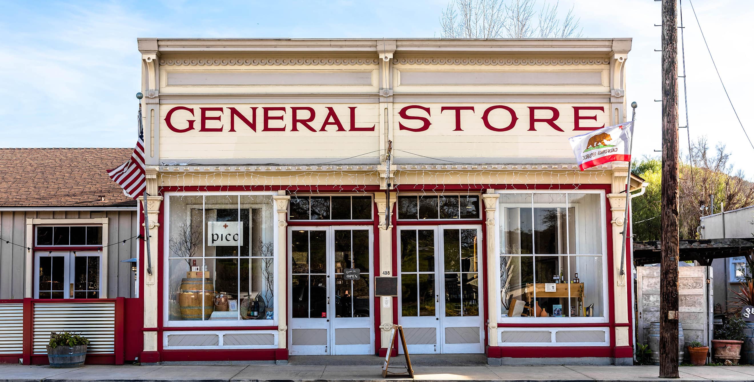 Pico at the Los Alamos General Store, California.