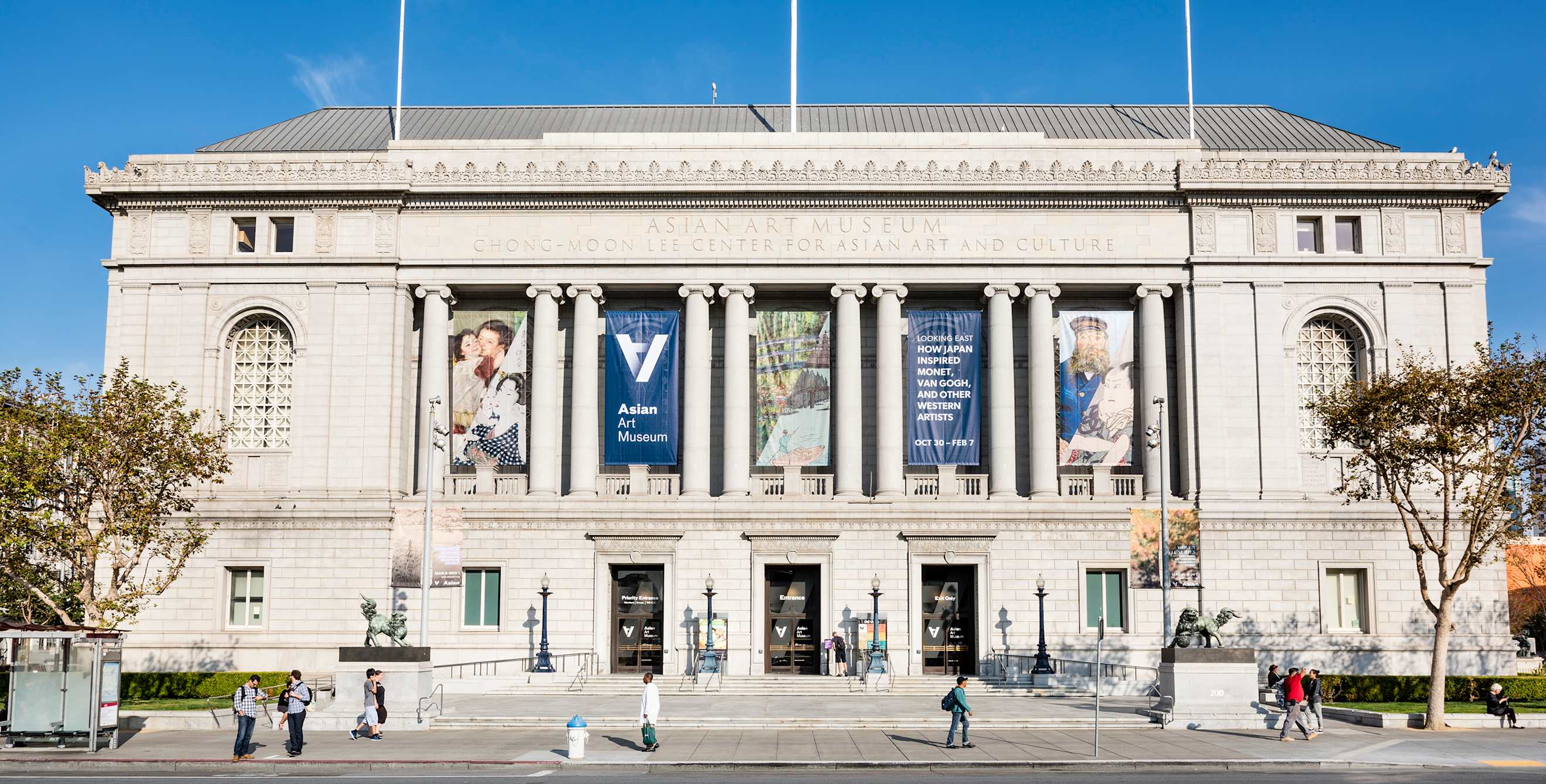 exterior of Asian Art Museum on a sunny day in San Francisco, image