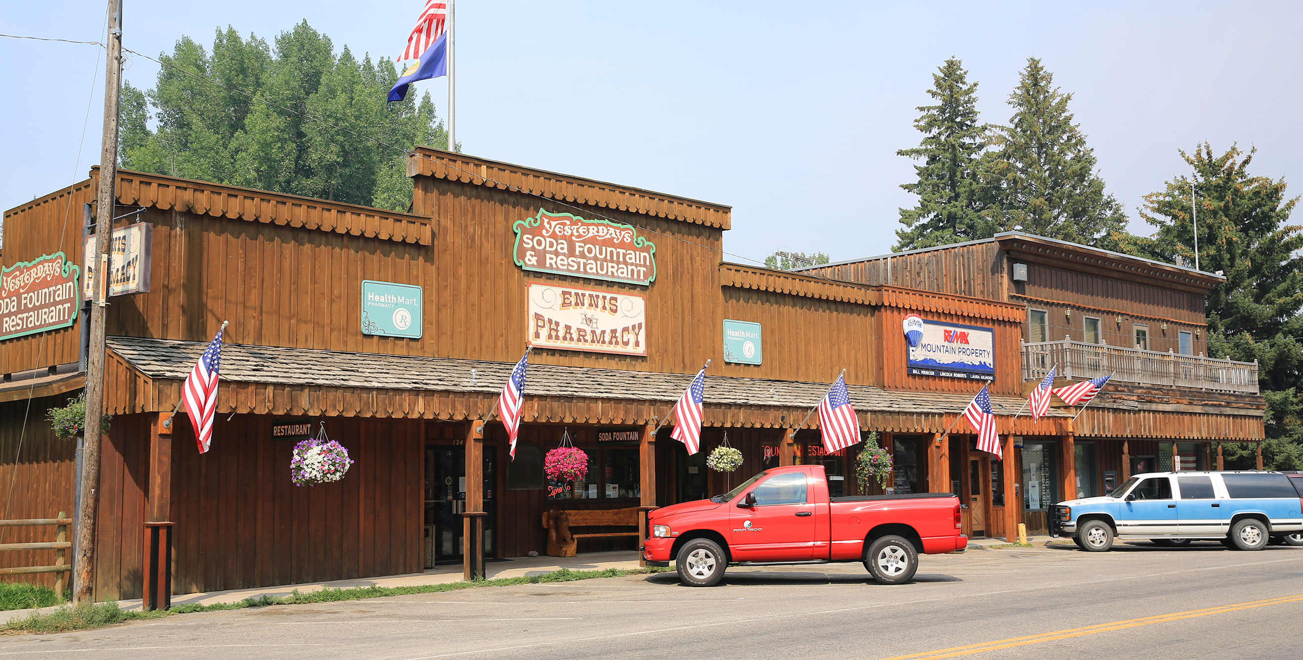Historic downtown Ennis, Montana, image