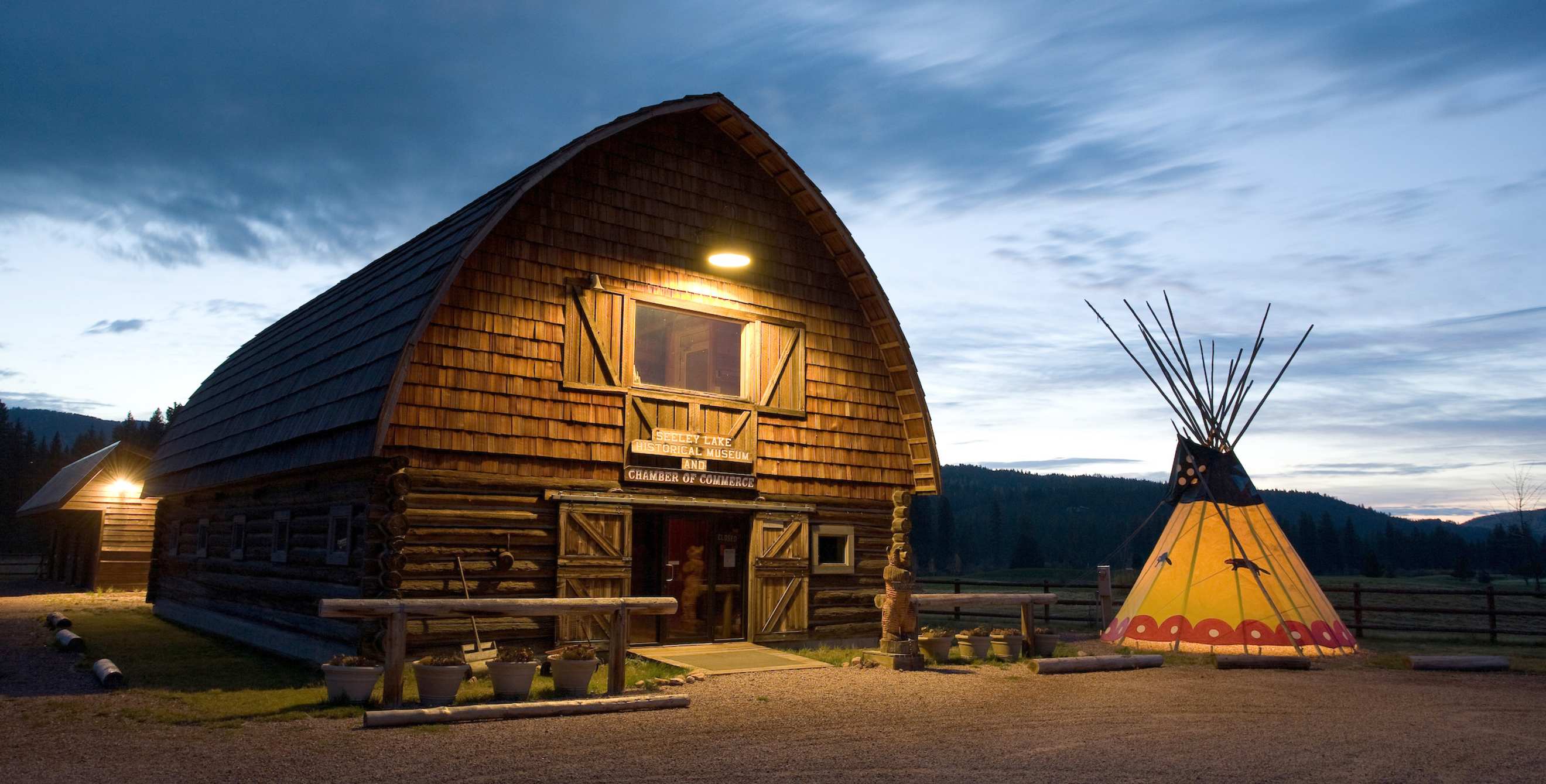 Seeley Lake historical museum in Montana, picture