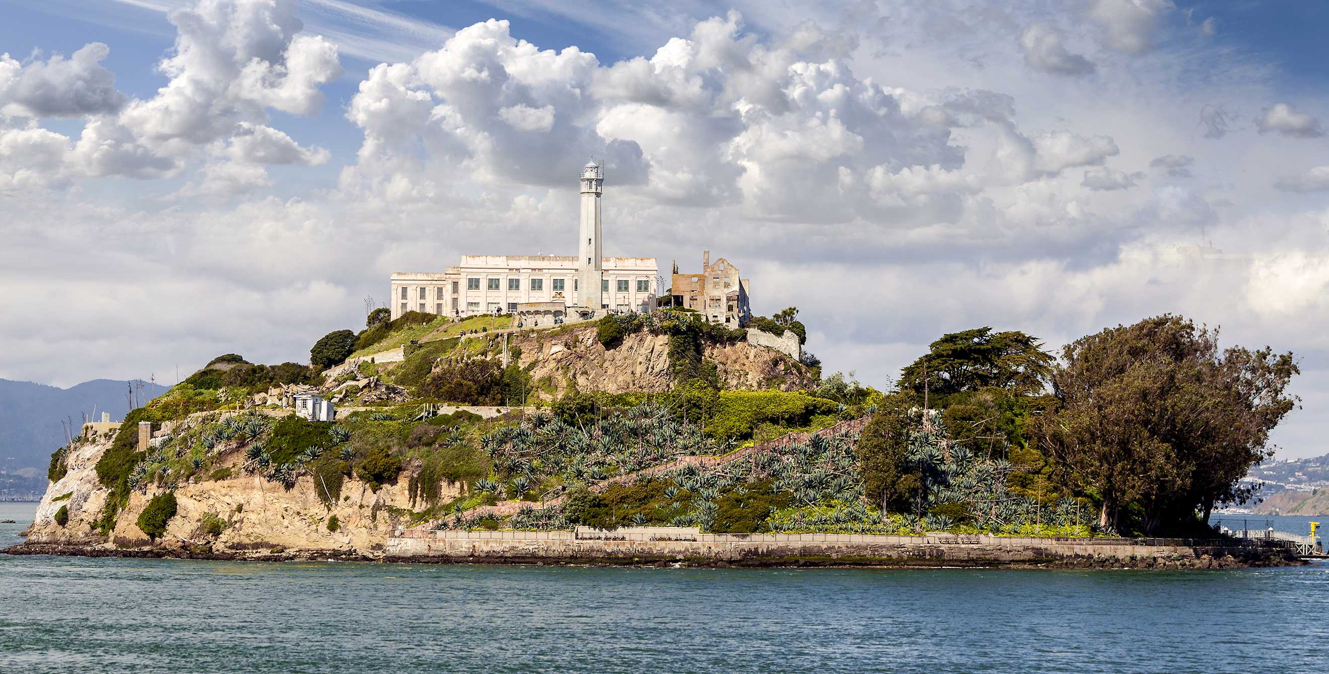 Alcatraz Island from the bay