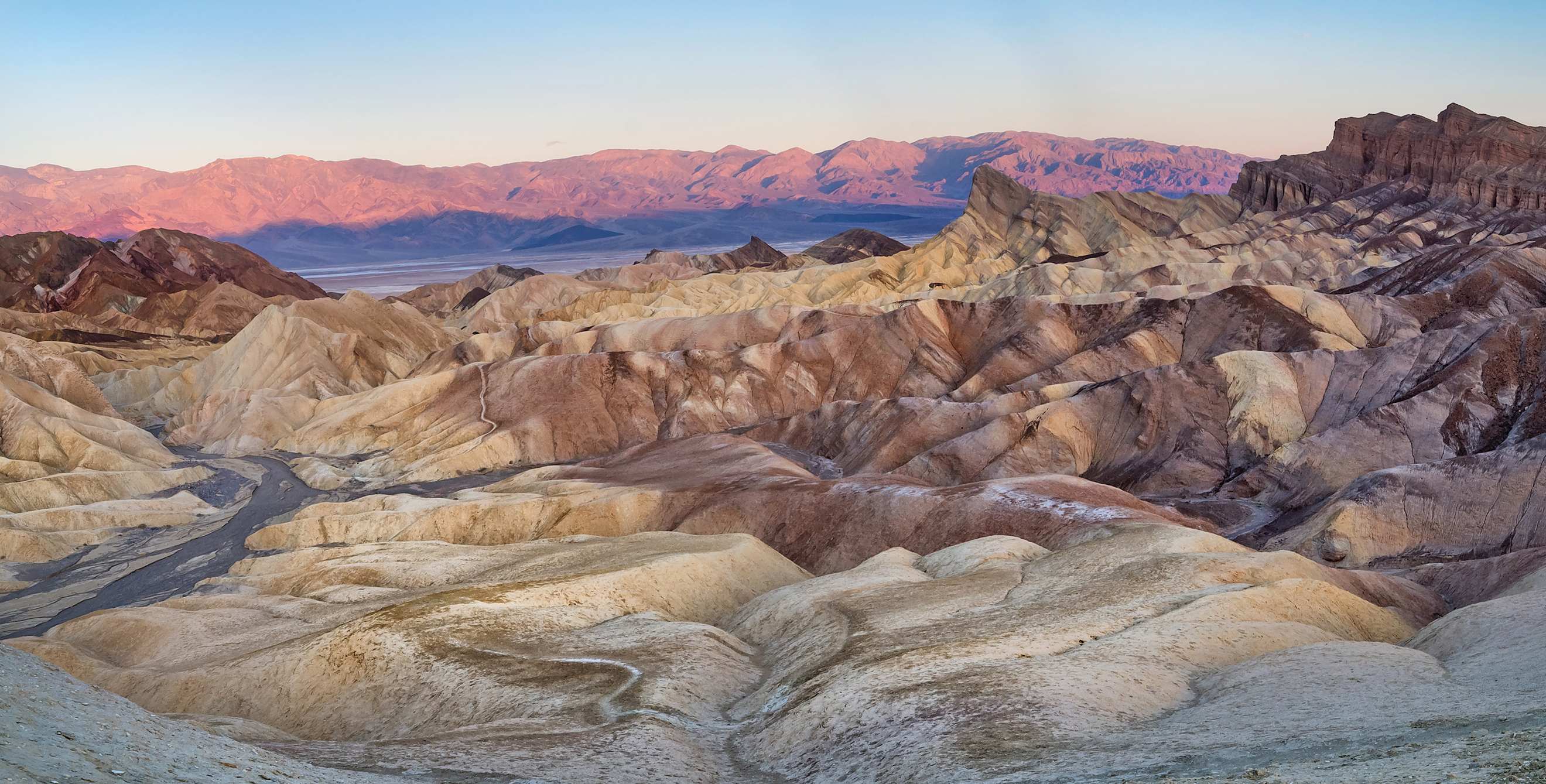 Zabriskie Point in Death Valley National Park in California, photo