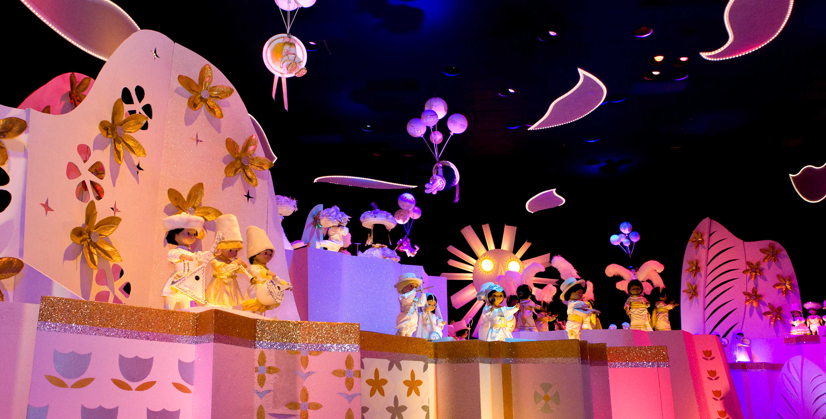 New It's a Small World Finale with Pixar and Disney Characters at Disneyland