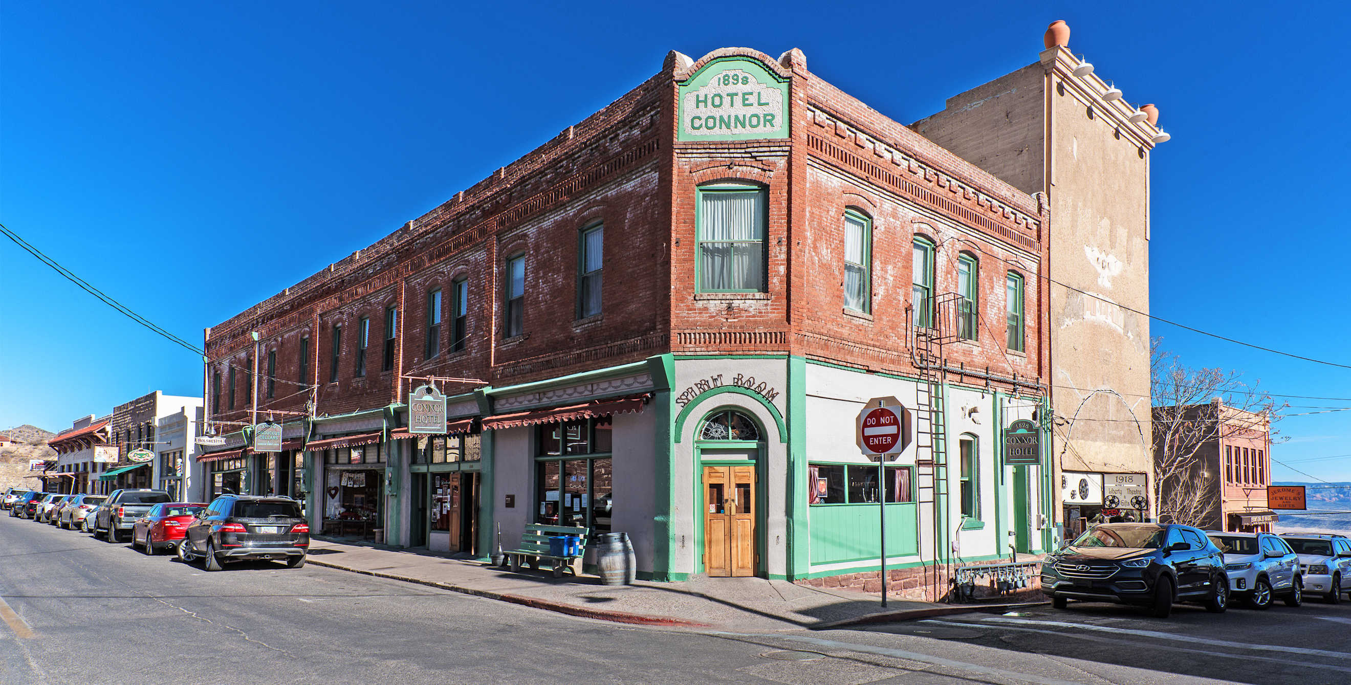 the Connor Hotel on Main Street in Jerome, Arizona.