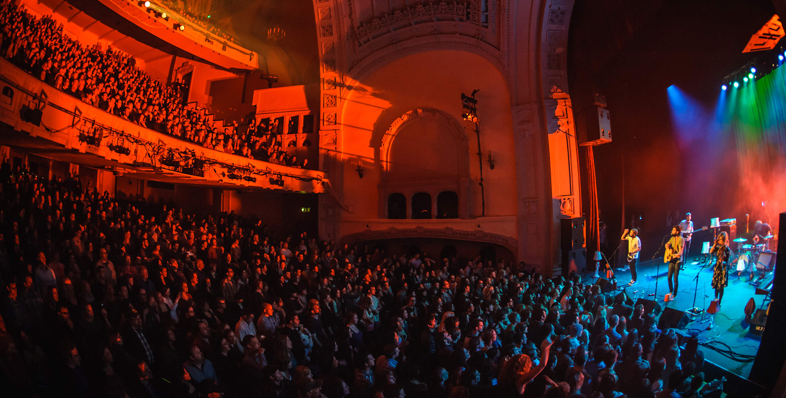 Moore Theatre full house watches The Head and the Heart perform in Seattle, Washington, picture