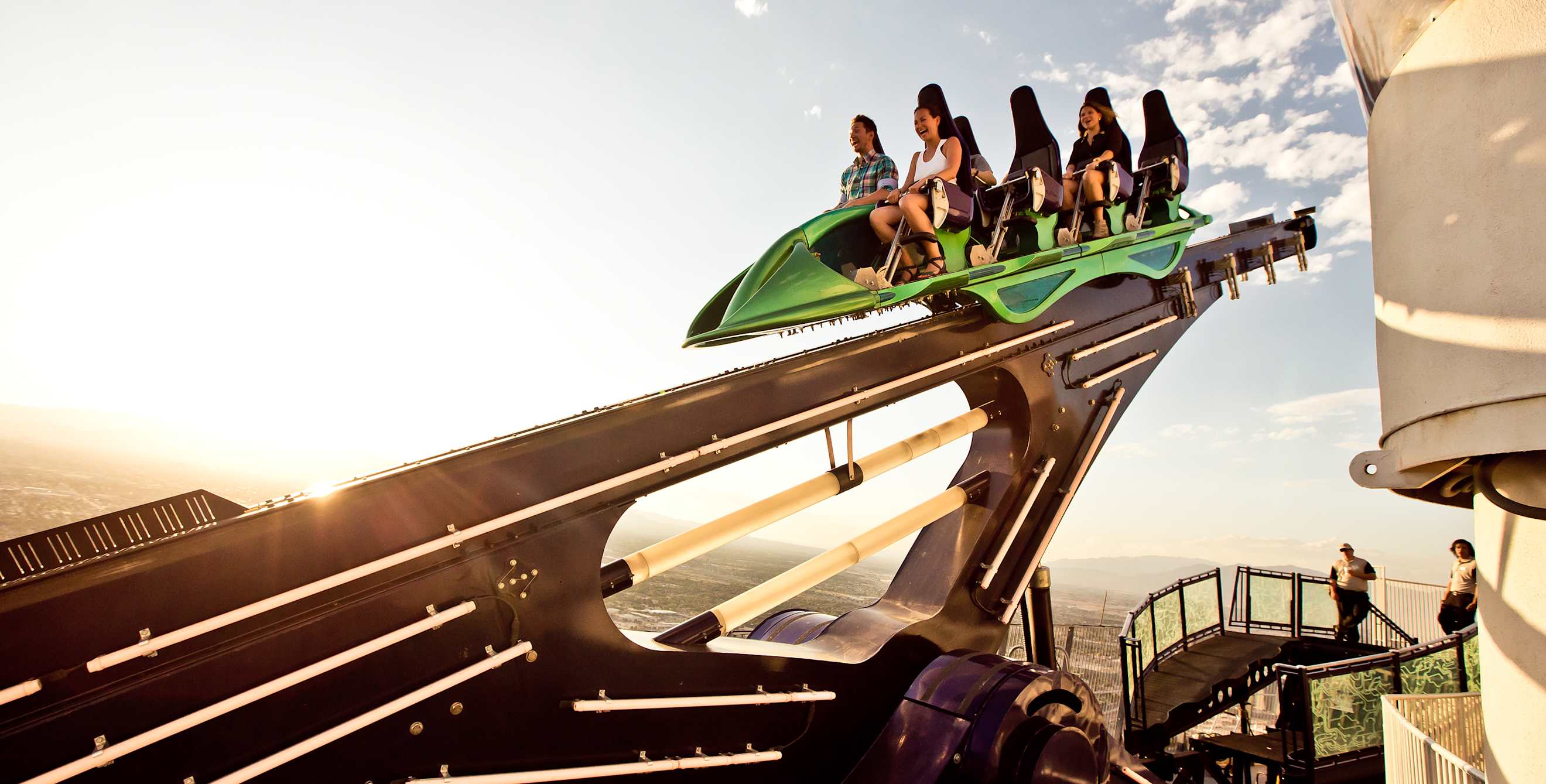 riders on the X-Scream, Las Vegas, Nevada