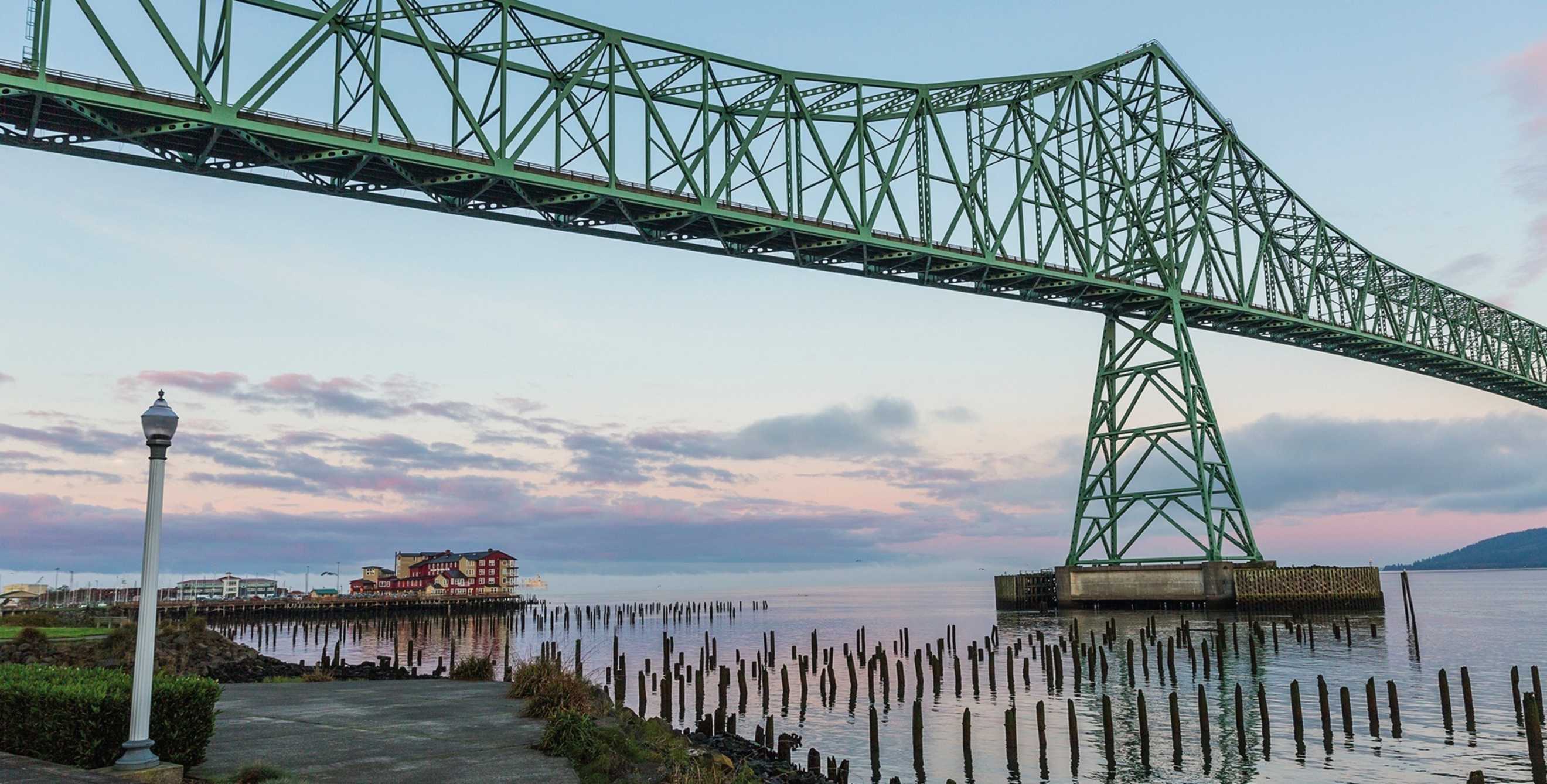 Astoria-Megler Bridge spanning the lower Columbia River, Astoria, Oregon