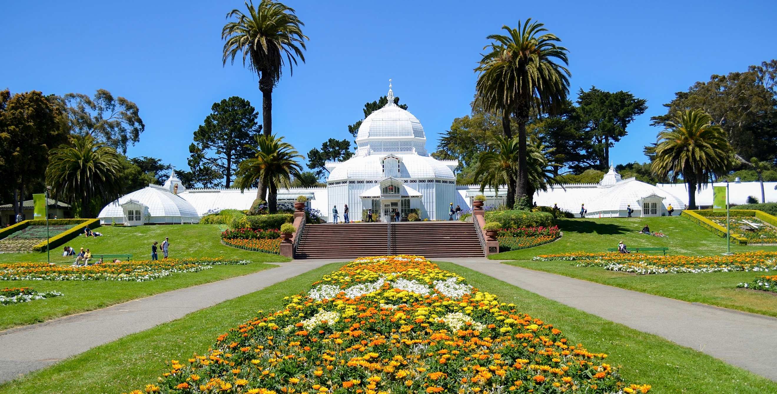 Conservatory of Flowers exterior in Golden Gate Park in San Francisco, picture