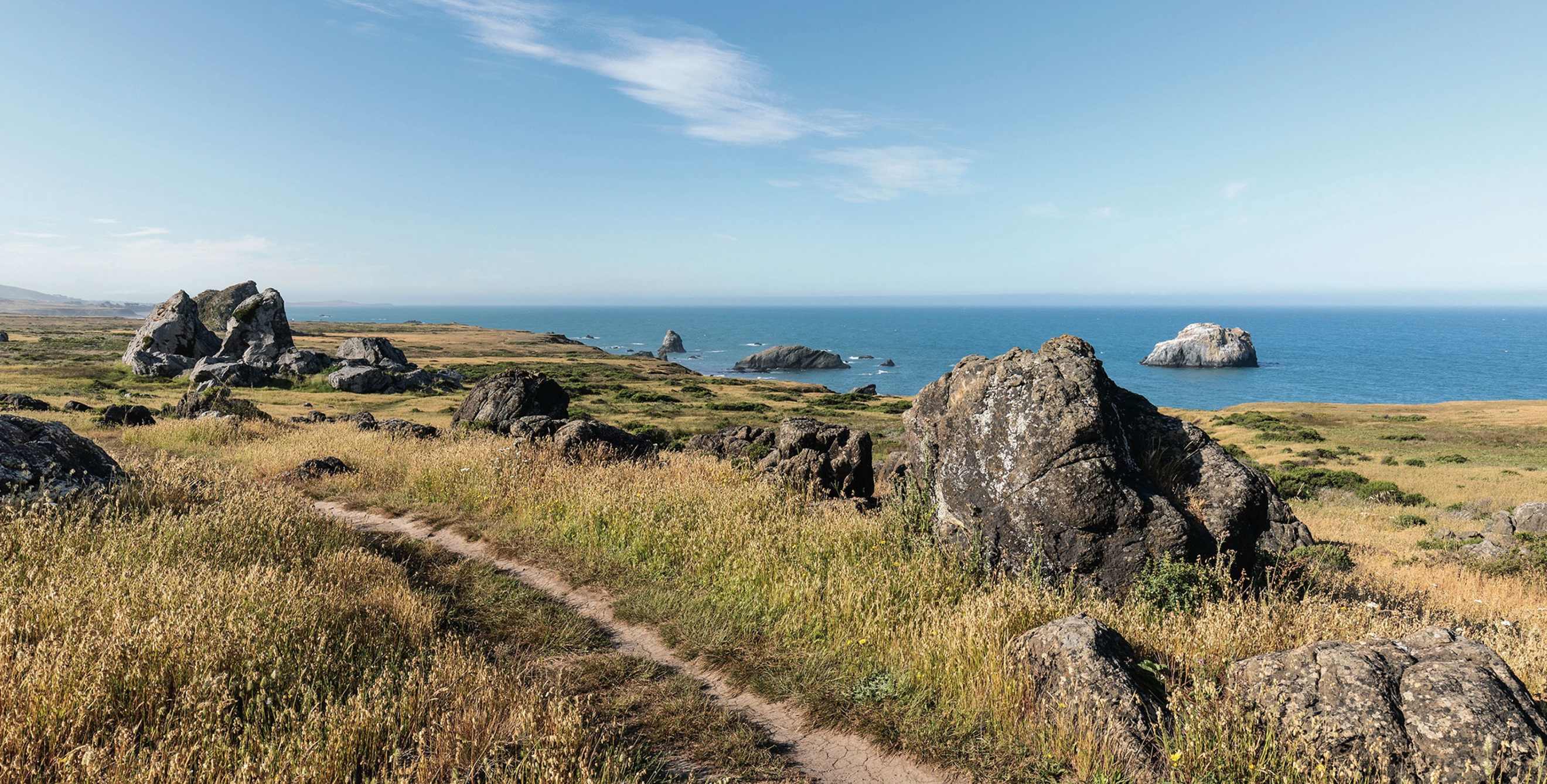 Kortum Trail along Northern California's rocky Sonoma coast, picture