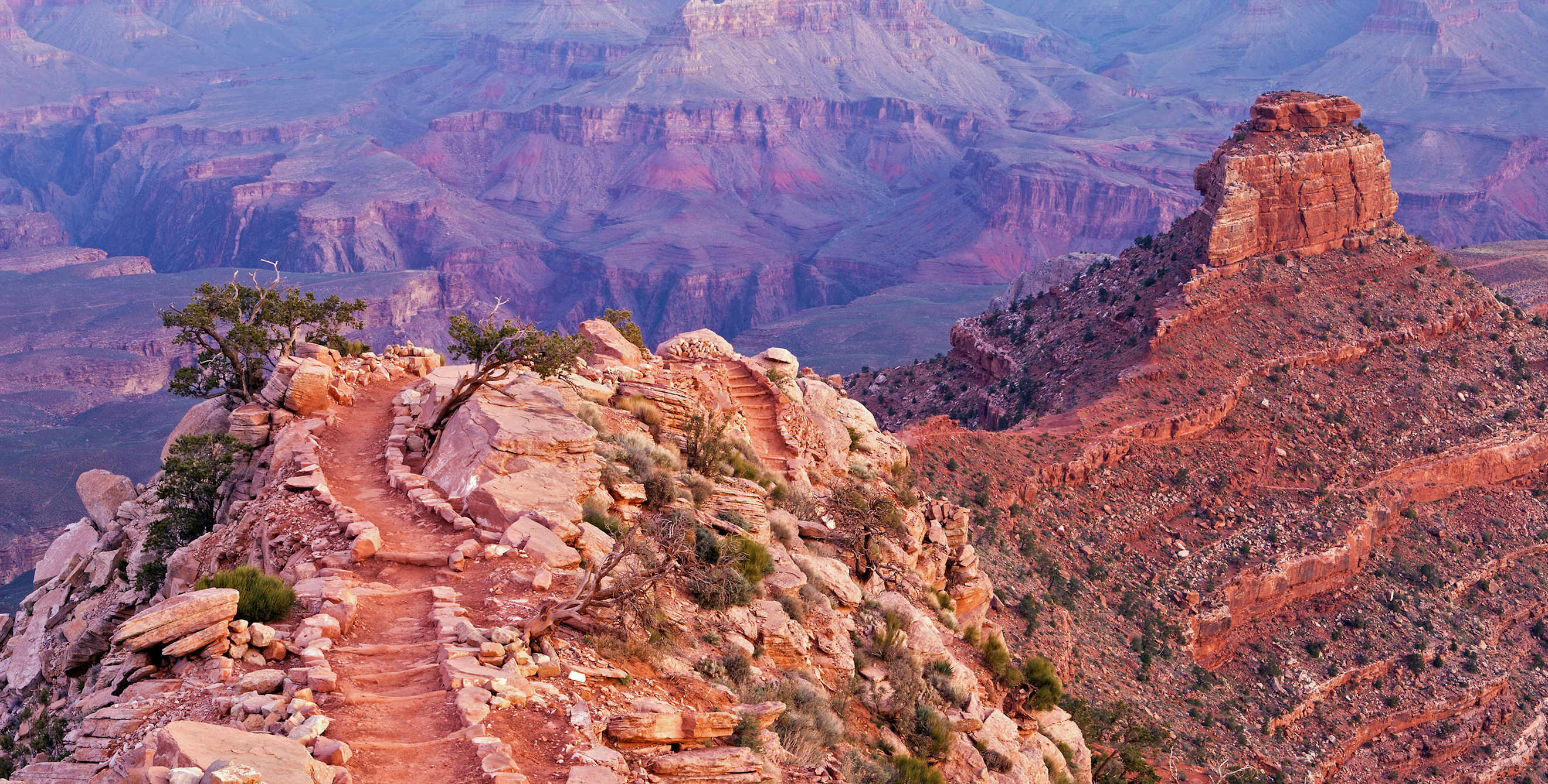 South Kaibab Trail at the Grand Canyon, featured in Via on AAA.com