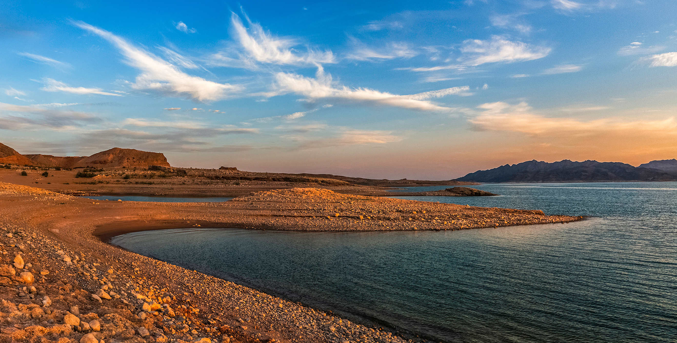 Lake Mead at Sunset.