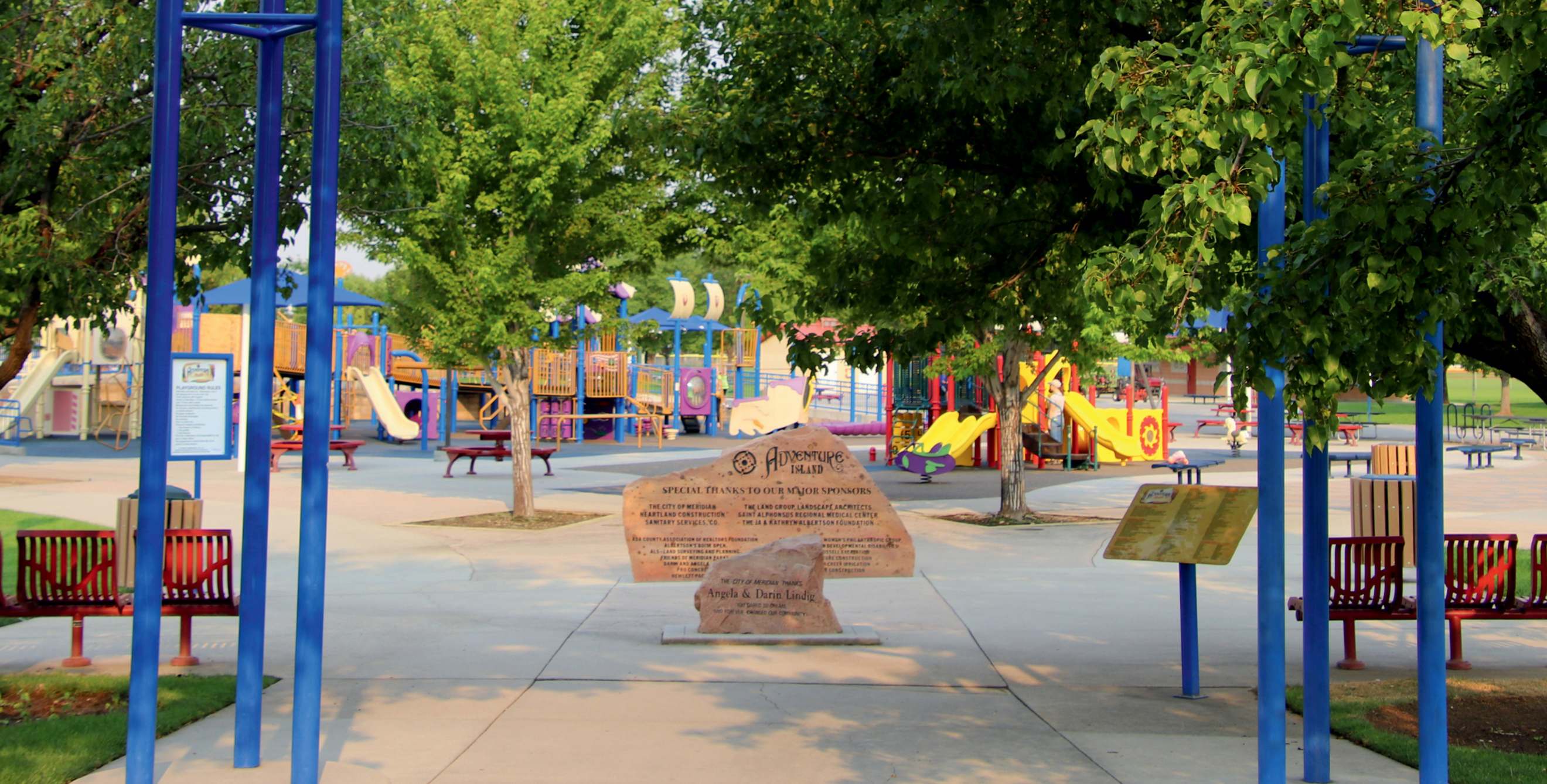 Adventure Island Playground at Settler's Park in Meridian, Idaho.