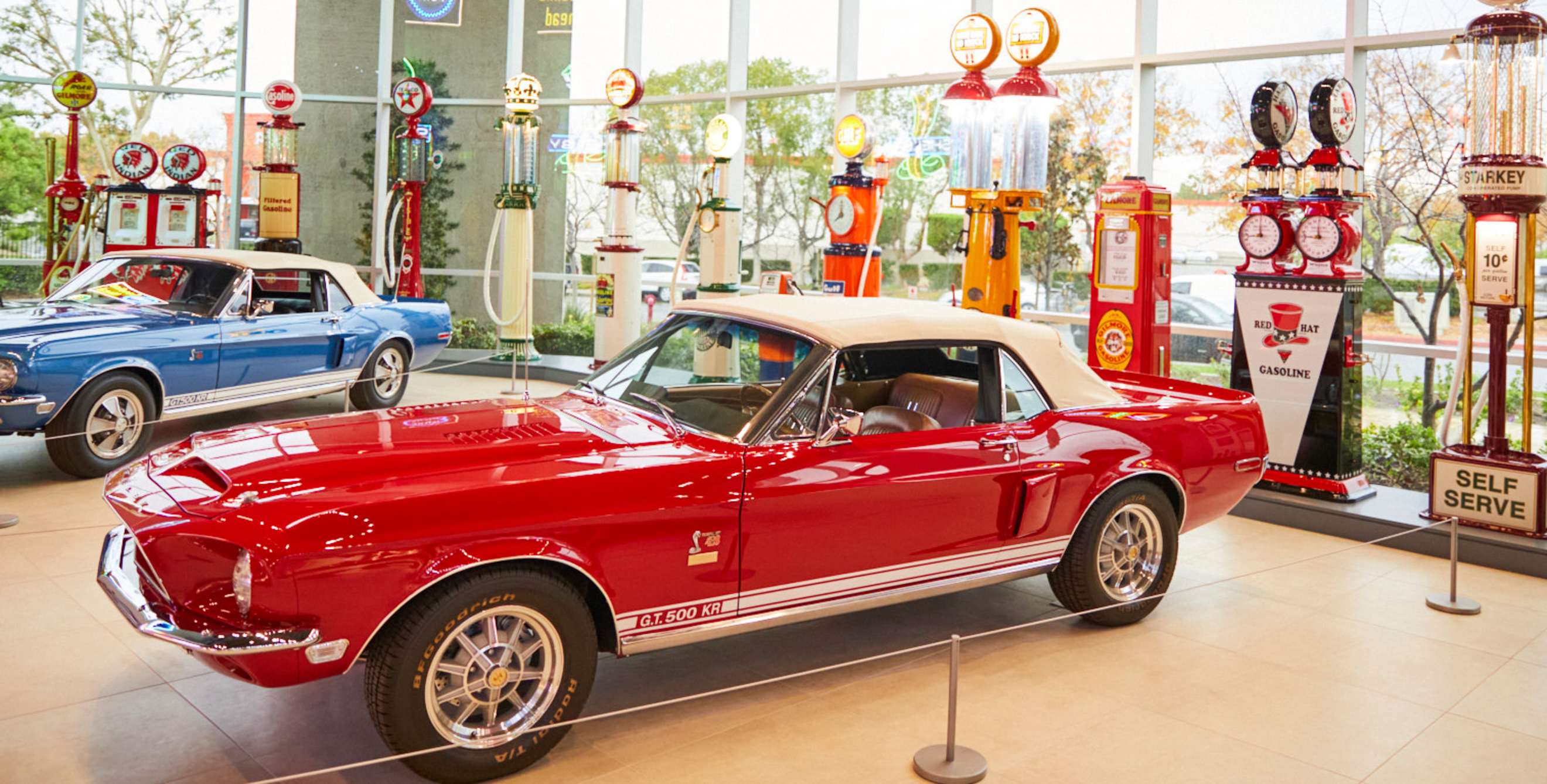 A Shelby GT 500 KR at Segerstrom Shelby Event Center in Irvine, California.