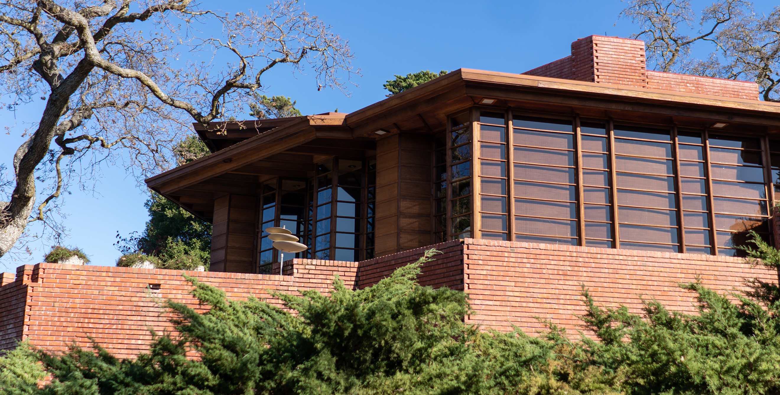 Hanna House on Stanford Campus in California.