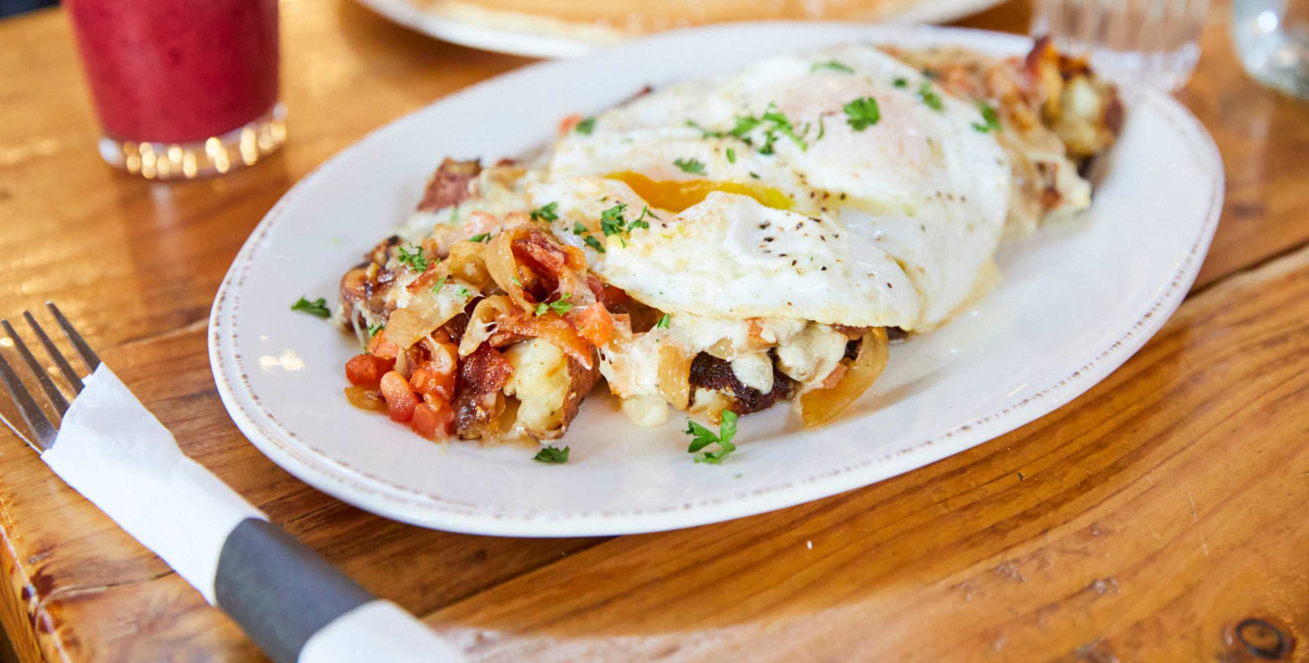 Breakfast from South Restaurant + Coffeehouse in Anchorage, Alaska.