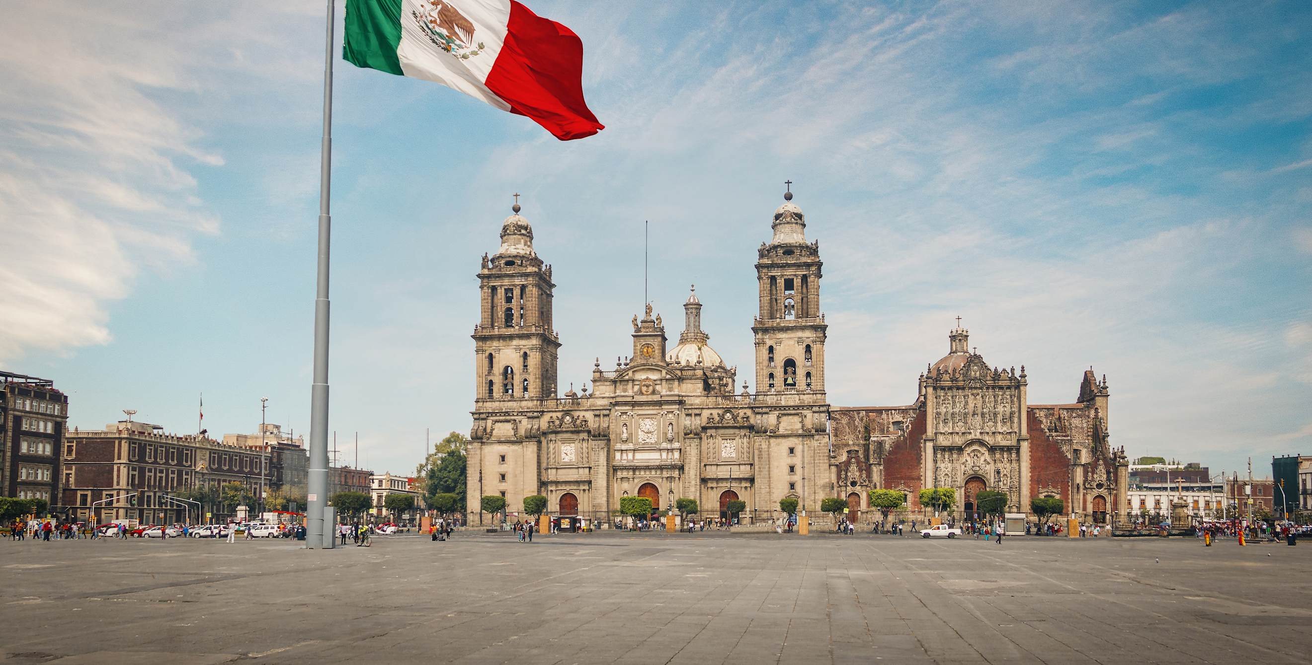 Mexico City Metropolitan Cathedral and main square