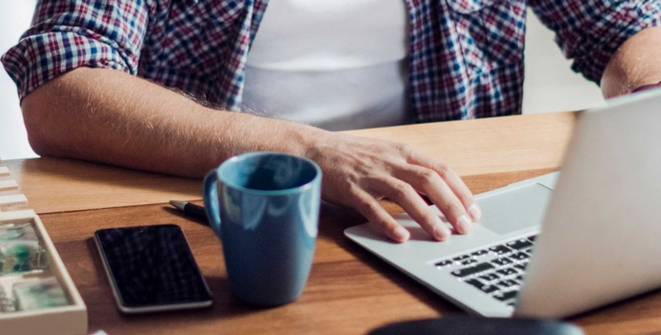 Person working at computer