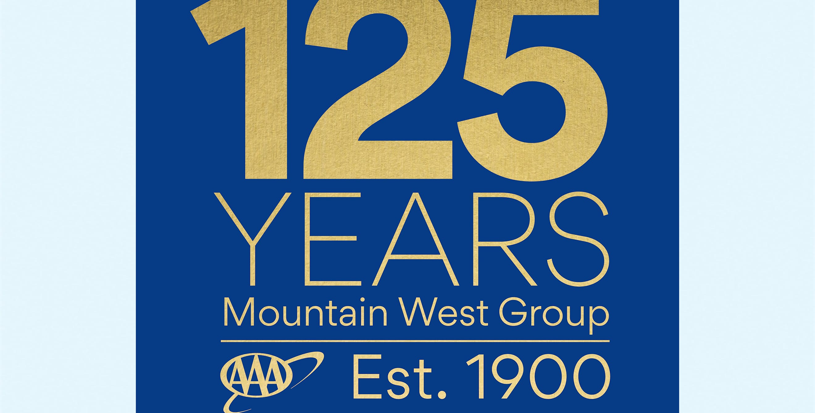 Badge for 125 years of AAA Mountain West Group