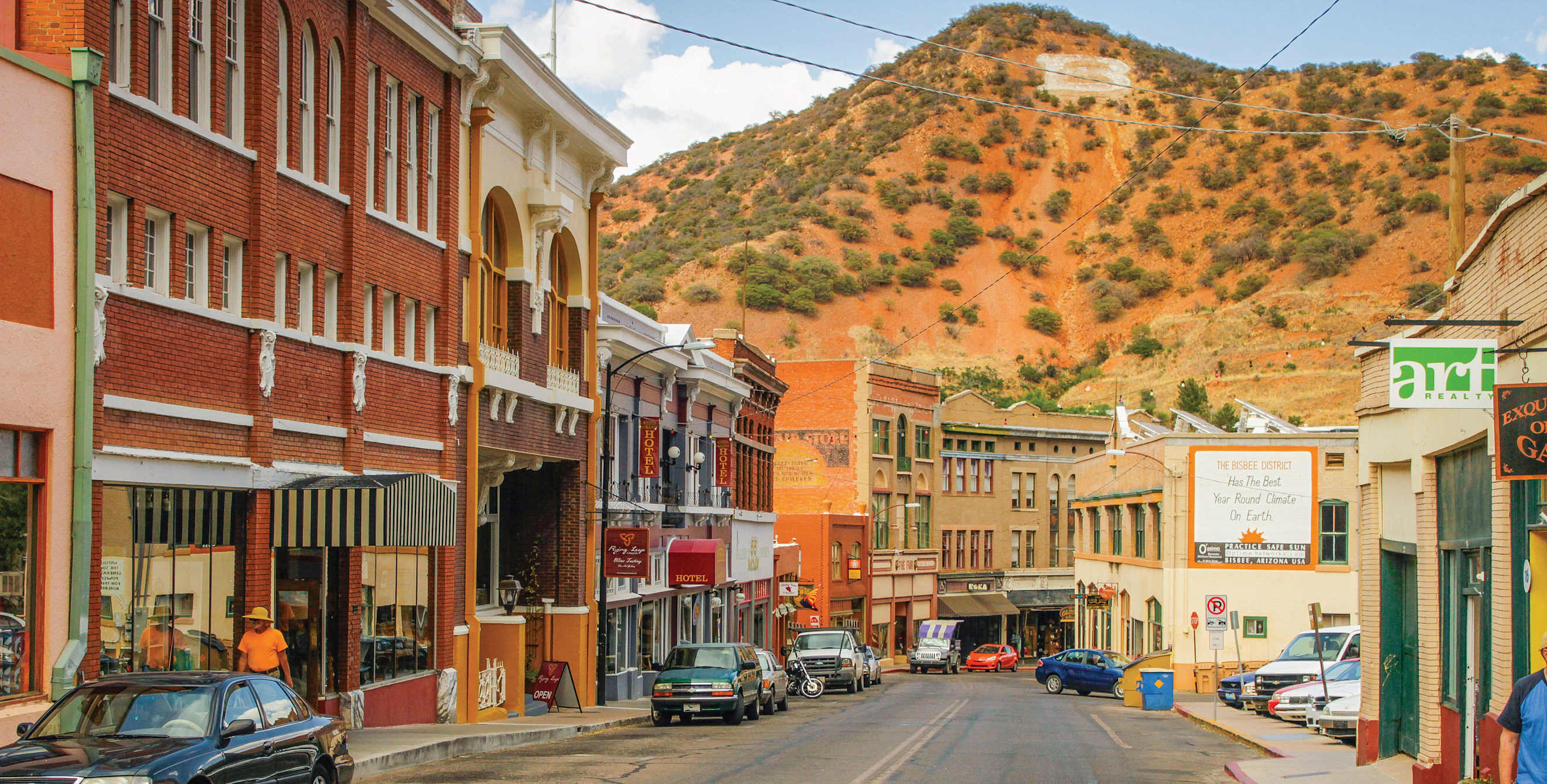 Main Steet in Bisbee, Arizona.